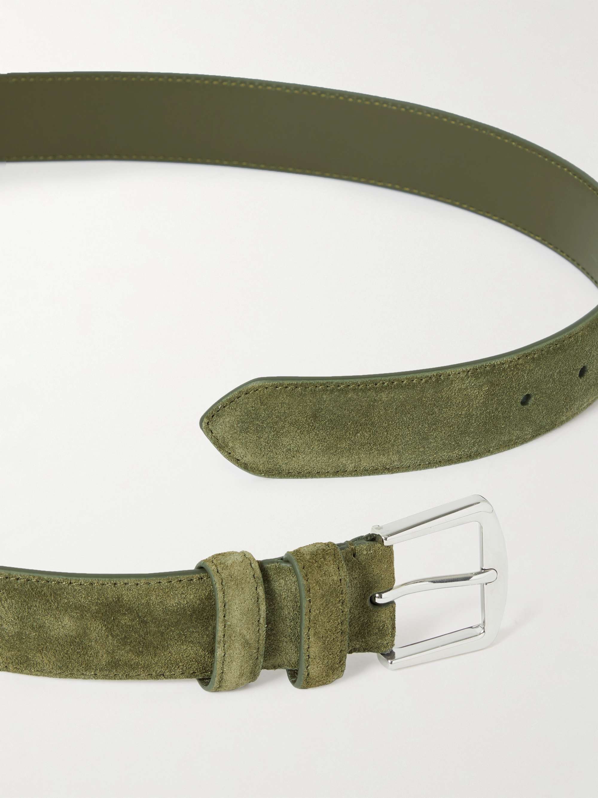 LORO PIANA 3.5cm Suede Belt for Men