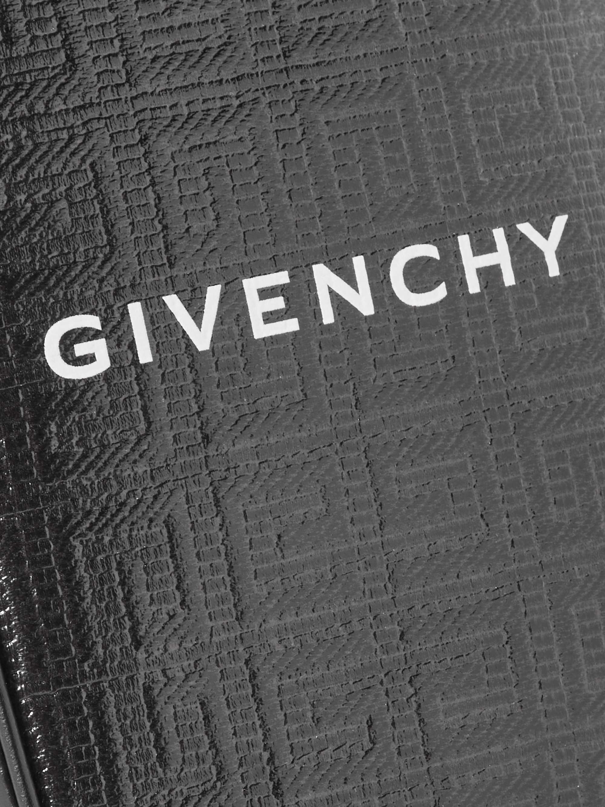 GIVENCHY Leather-Trimmed Logo-Embossed Coated-Canvas Messenger Bag for ...