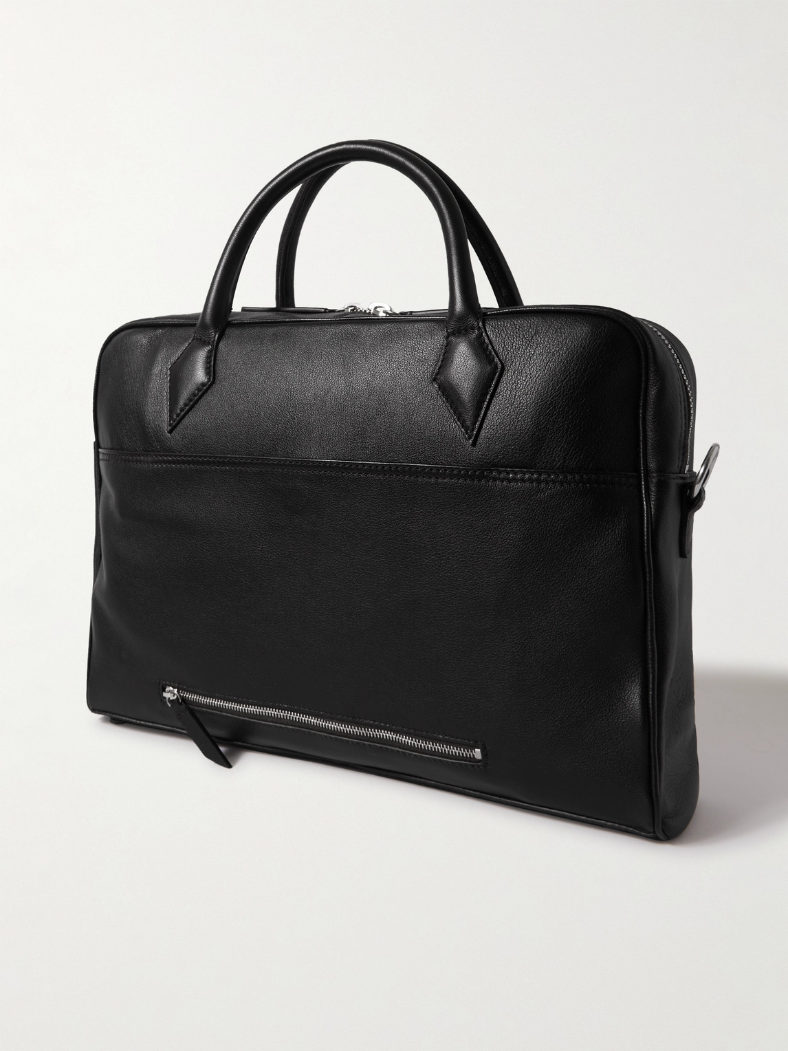  Métier - Closer All Day Full-grain Leather Briefcase - Men - Black 