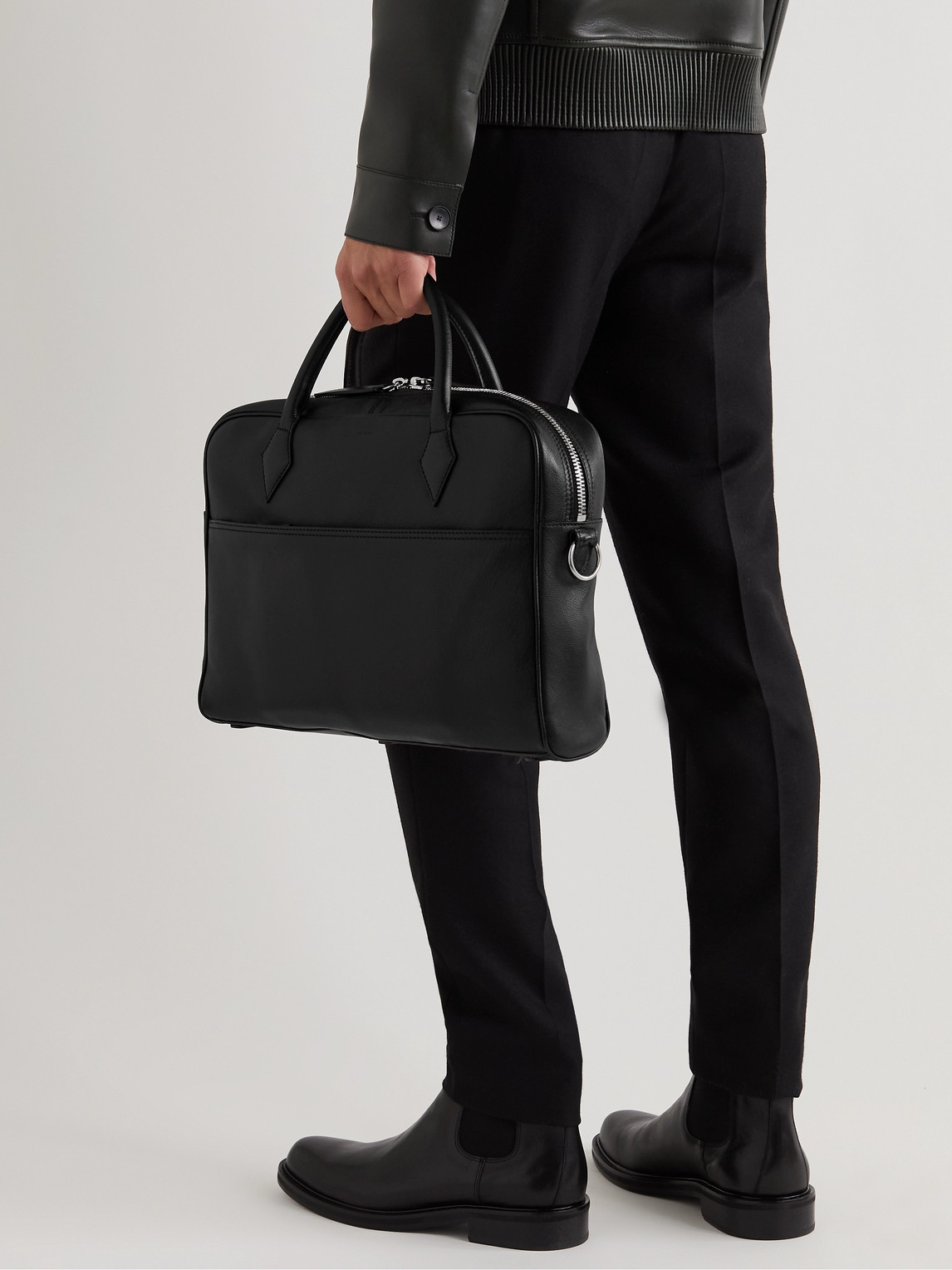 Closer All Day Full-Grain Leather Briefcase — 2