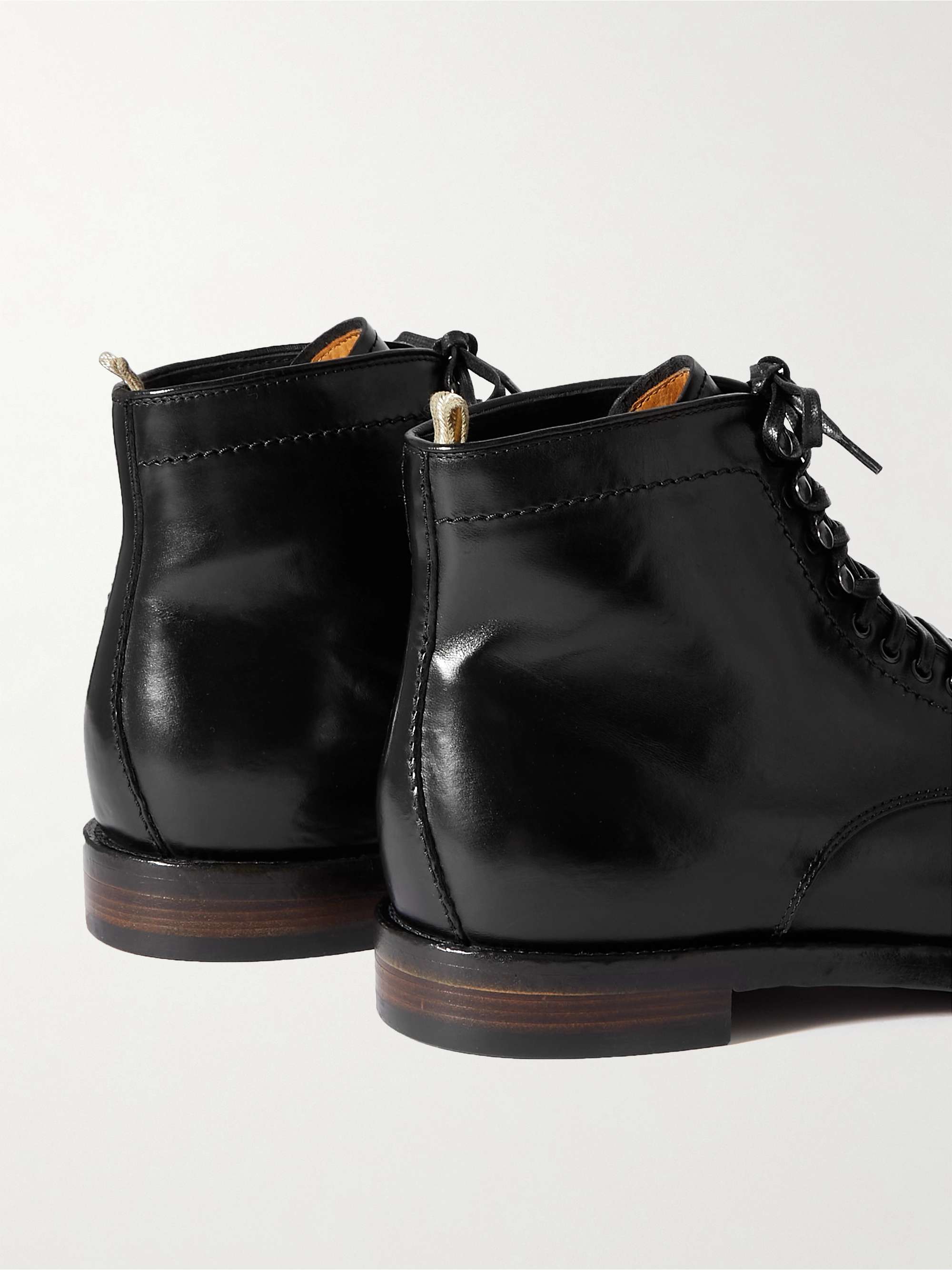 OFFICINE CREATIVE Temple Burnished-Leather Boots