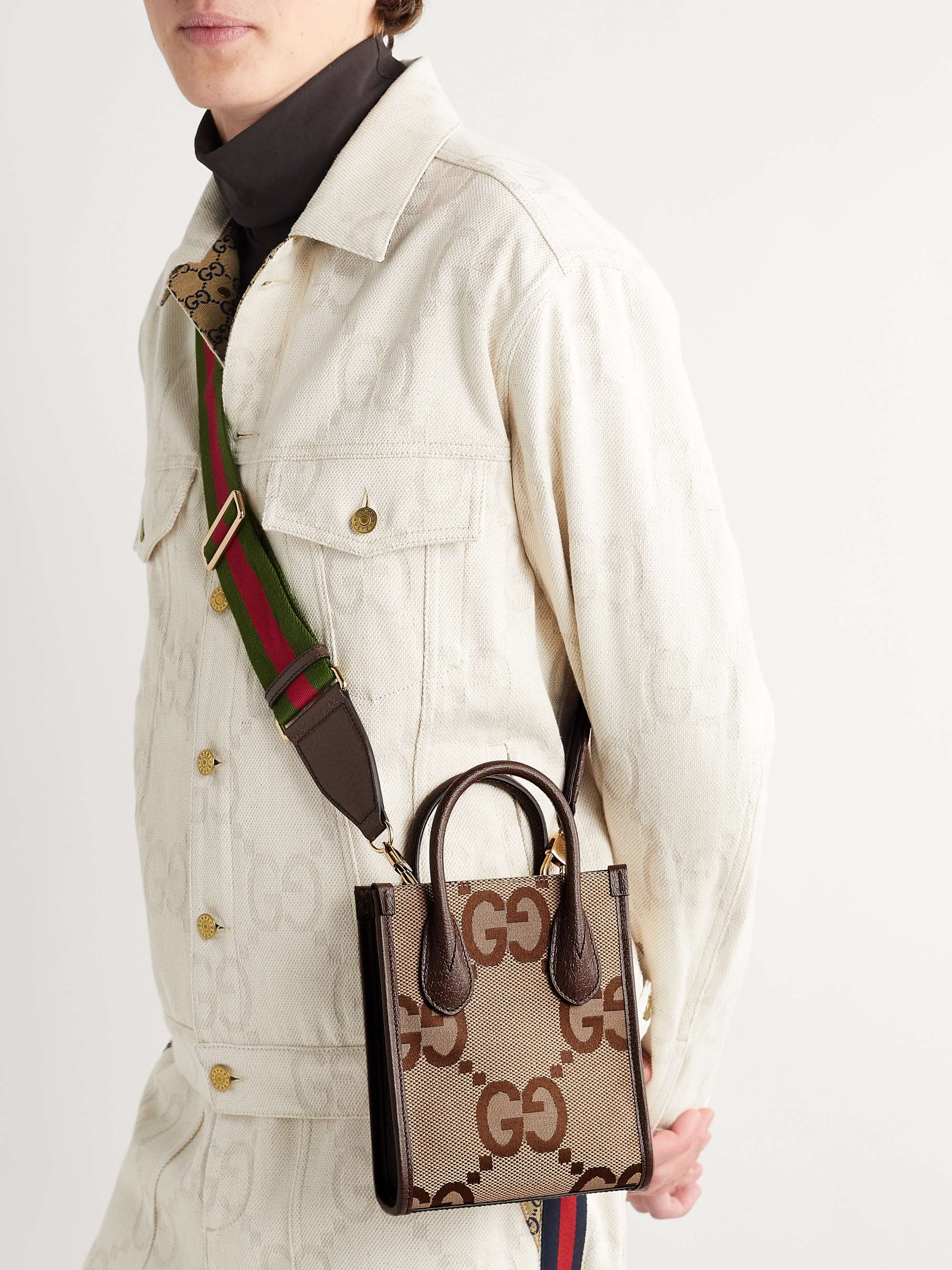 GUCCI Jumbo GG Monogrammed Canvas Messenger Bag | MR PORTER