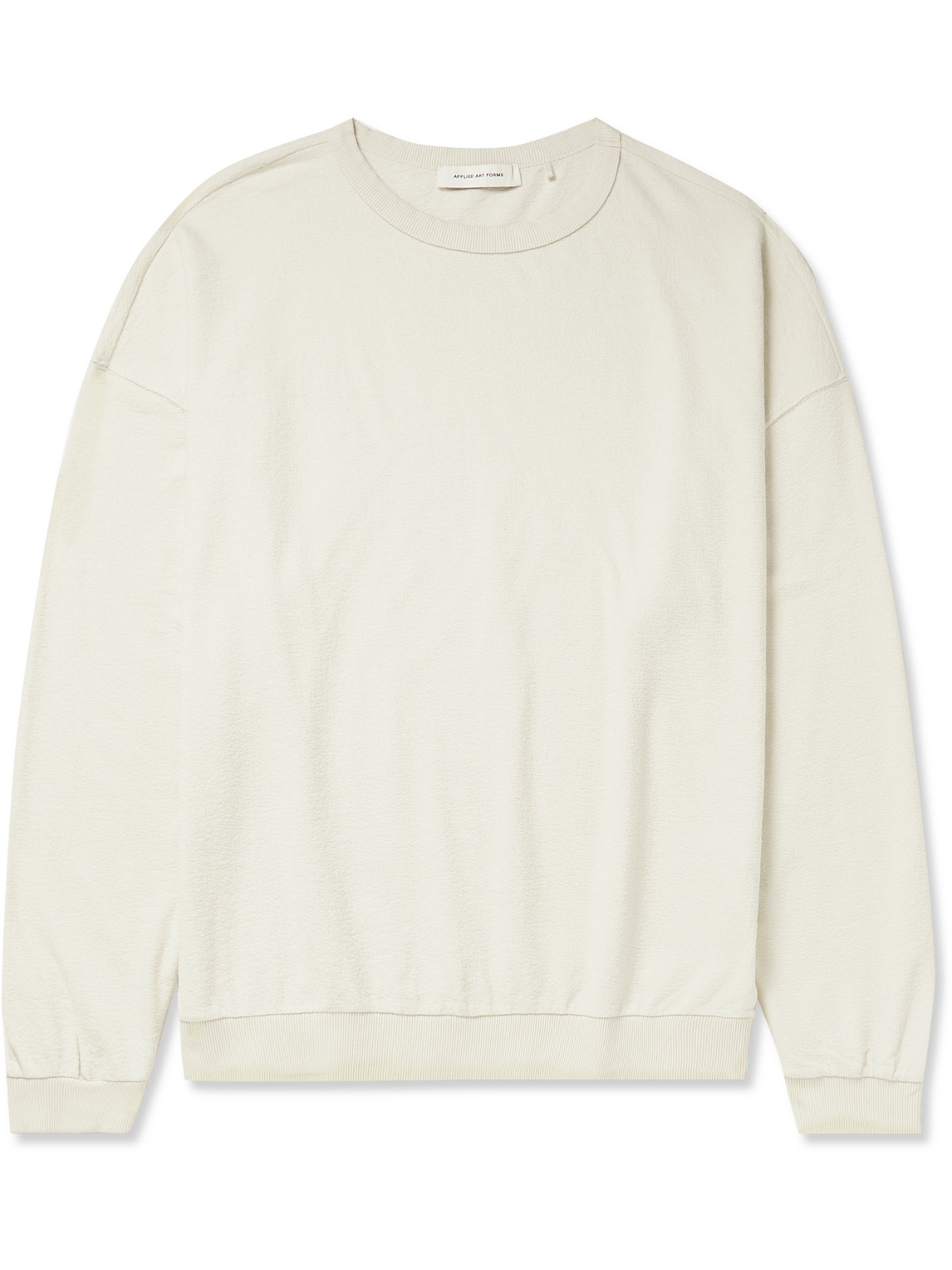 Applied Art Forms Nm1-3 Cotton-jersey Sweatshirt In Neutrals