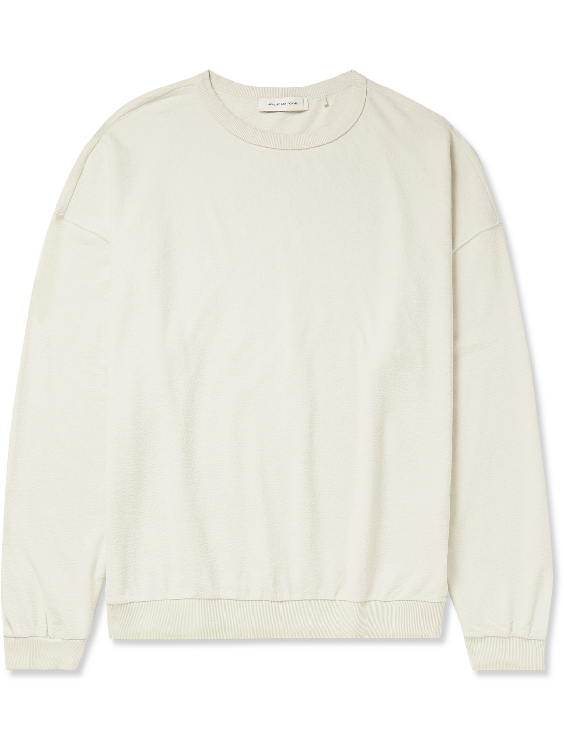 Applied Art Forms Nm1-3 Cotton-jersey Sweatshirt In Neutrals