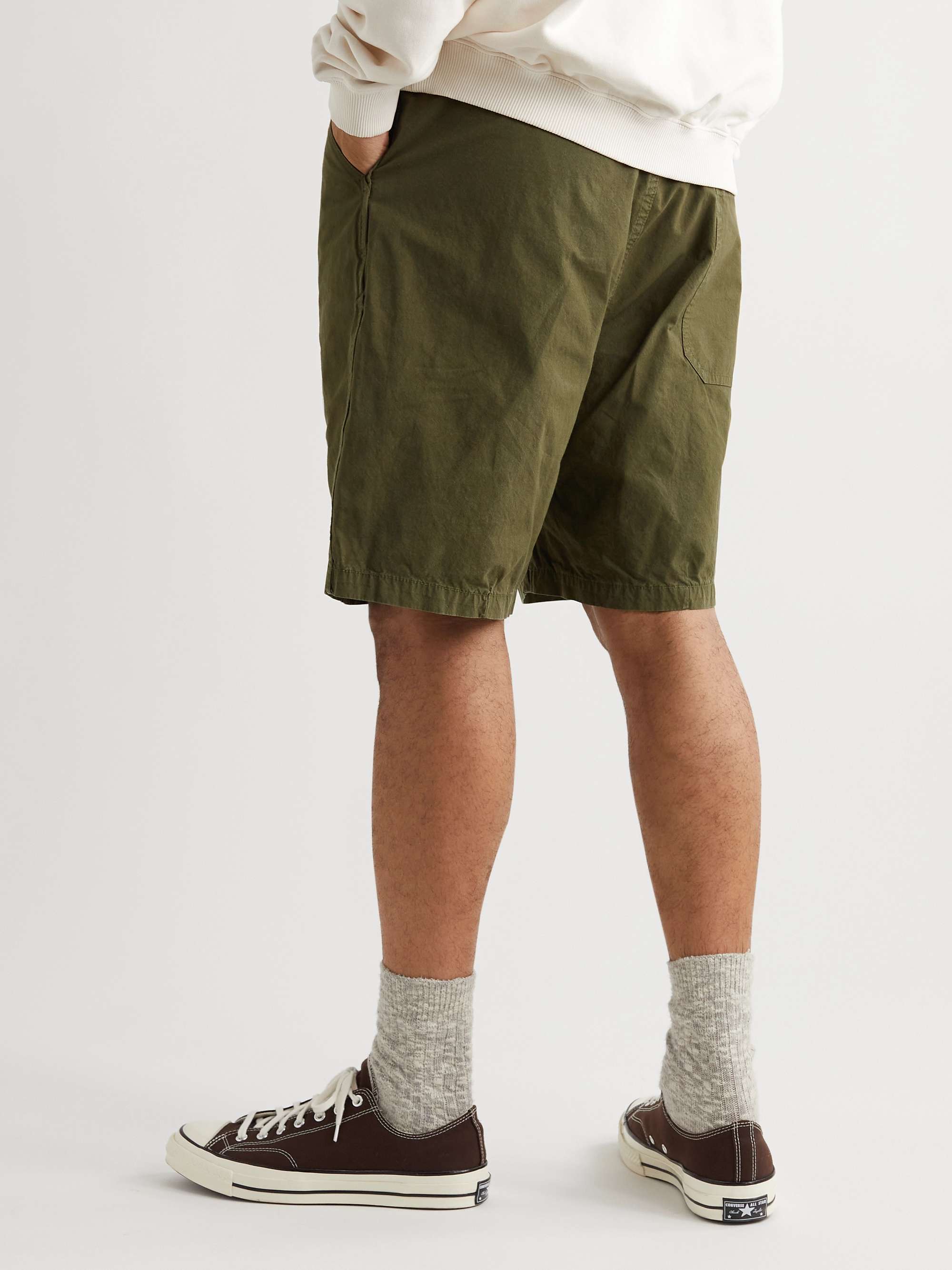 APPLIED ART FORMS DM3-3 Straight-Leg Pleated Cotton and CORDURA-Blend Shorts