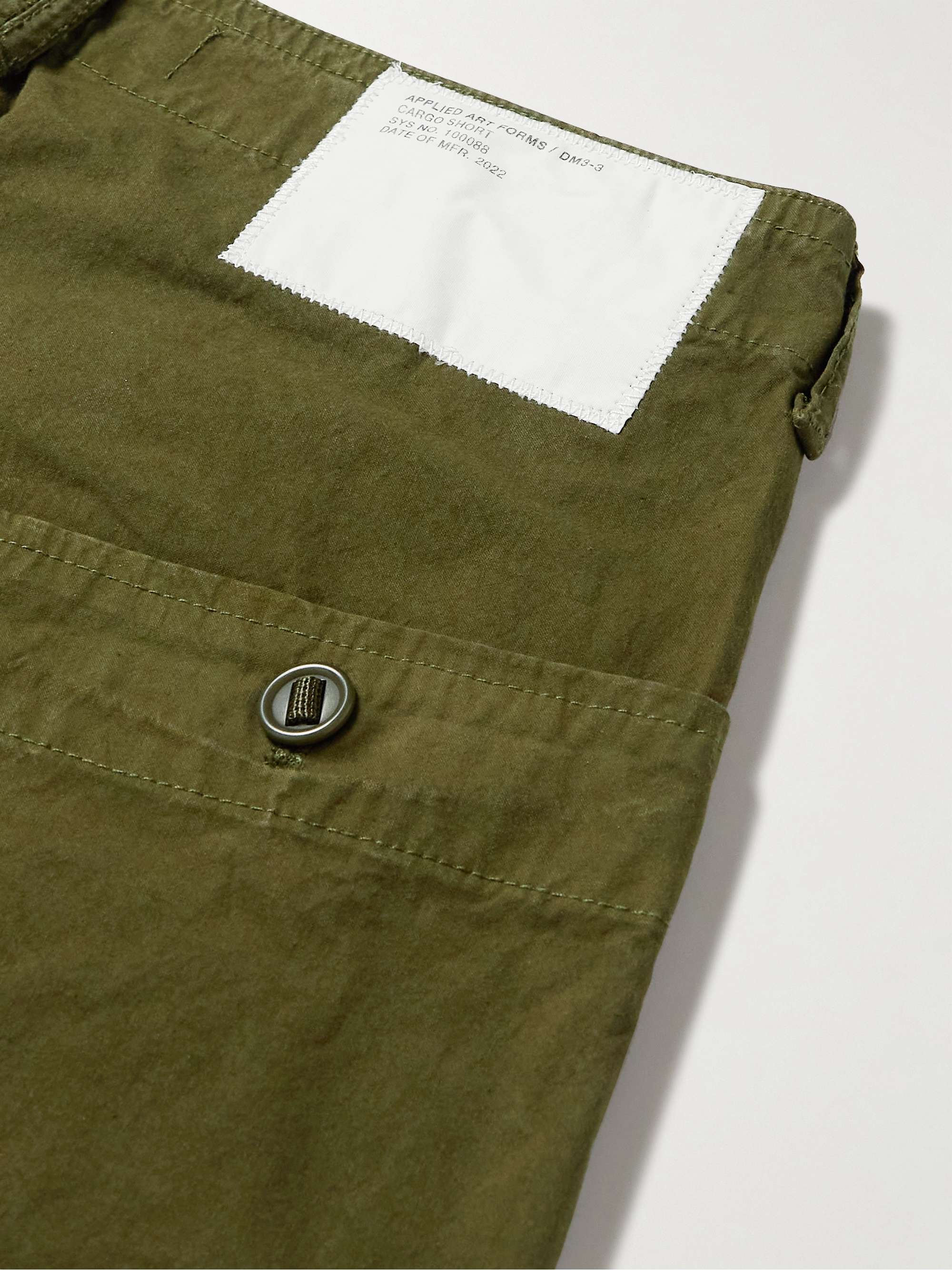 APPLIED ART FORMS DM3-3 Straight-Leg Pleated Cotton and CORDURA-Blend Shorts