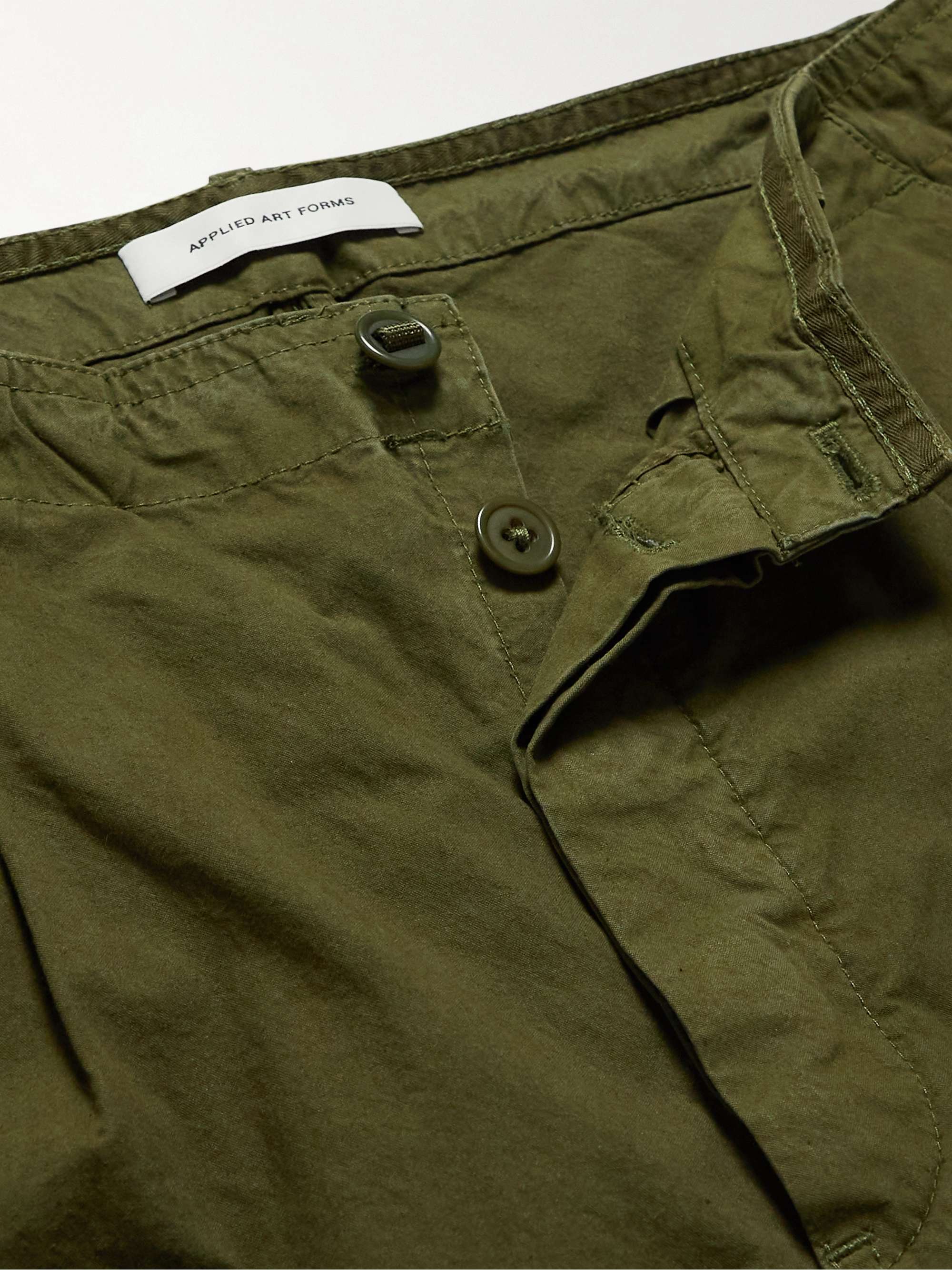 APPLIED ART FORMS DM3-3 Straight-Leg Pleated Cotton and CORDURA-Blend Shorts