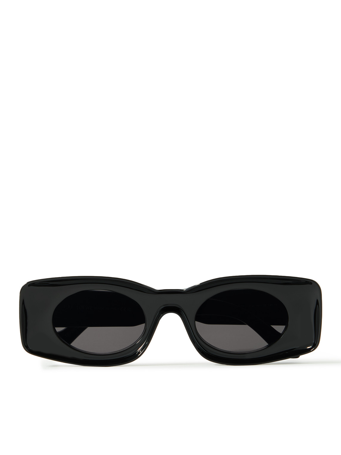 Loewe Paula's Ibiza Rectangular-frame Acetate Sunglasses In Black