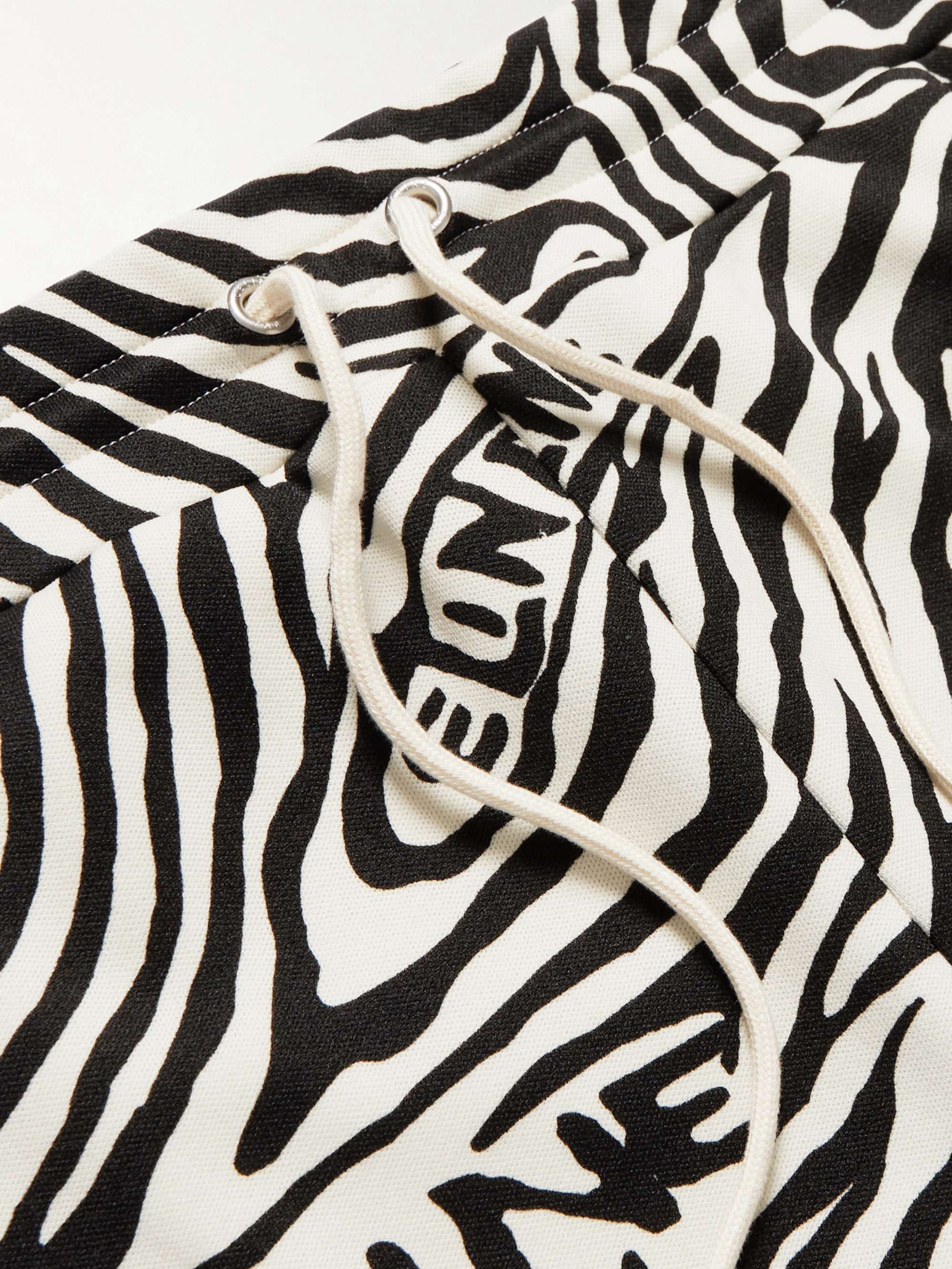 CELINE HOMME Zebra-Print Jersey Sweatpants