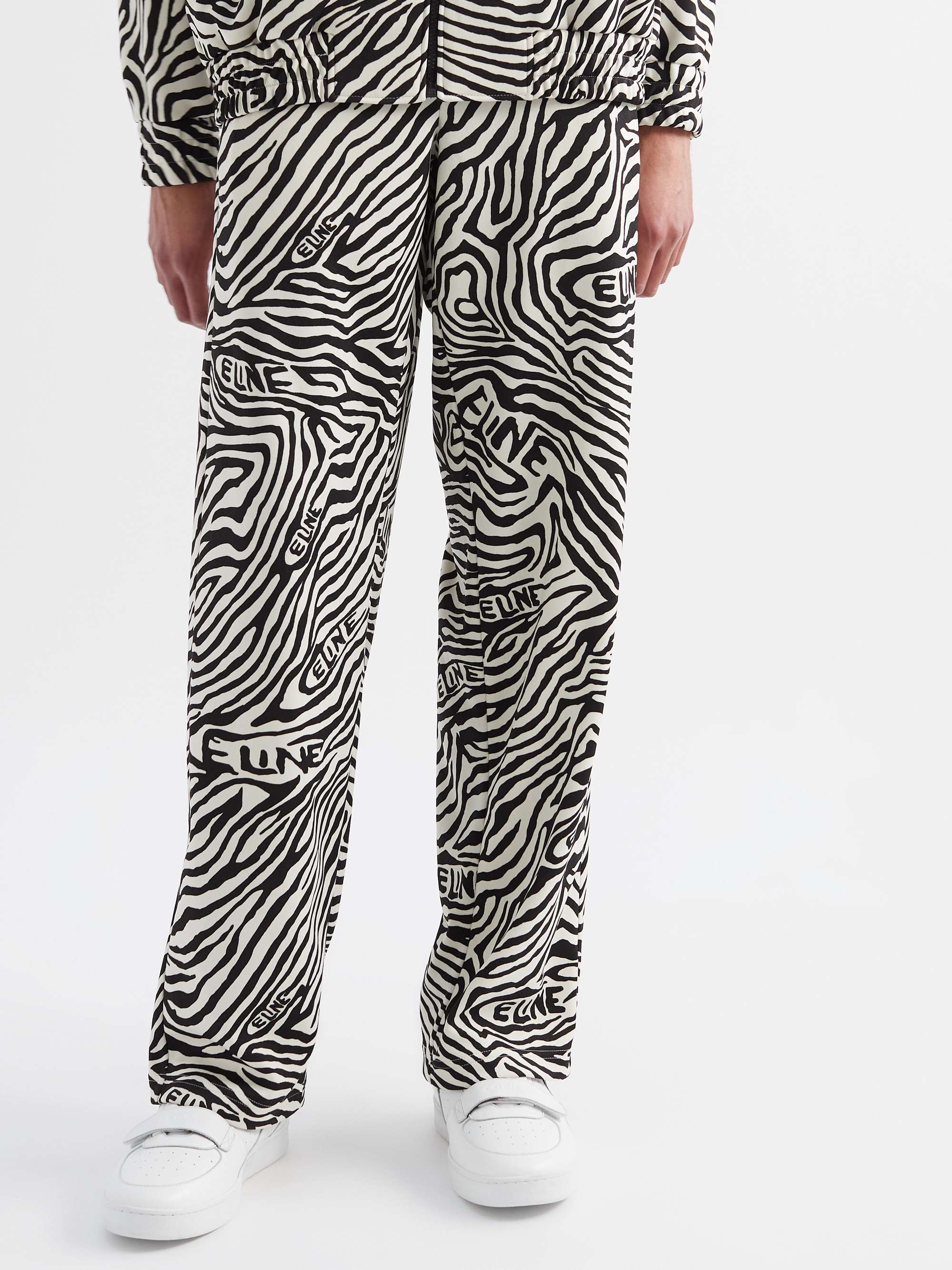 CELINE HOMME Zebra-Print Jersey Sweatpants