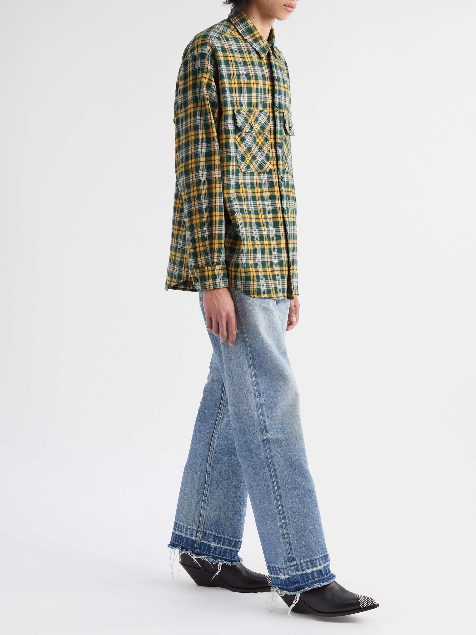 Wool blend flannel shirt hotsell