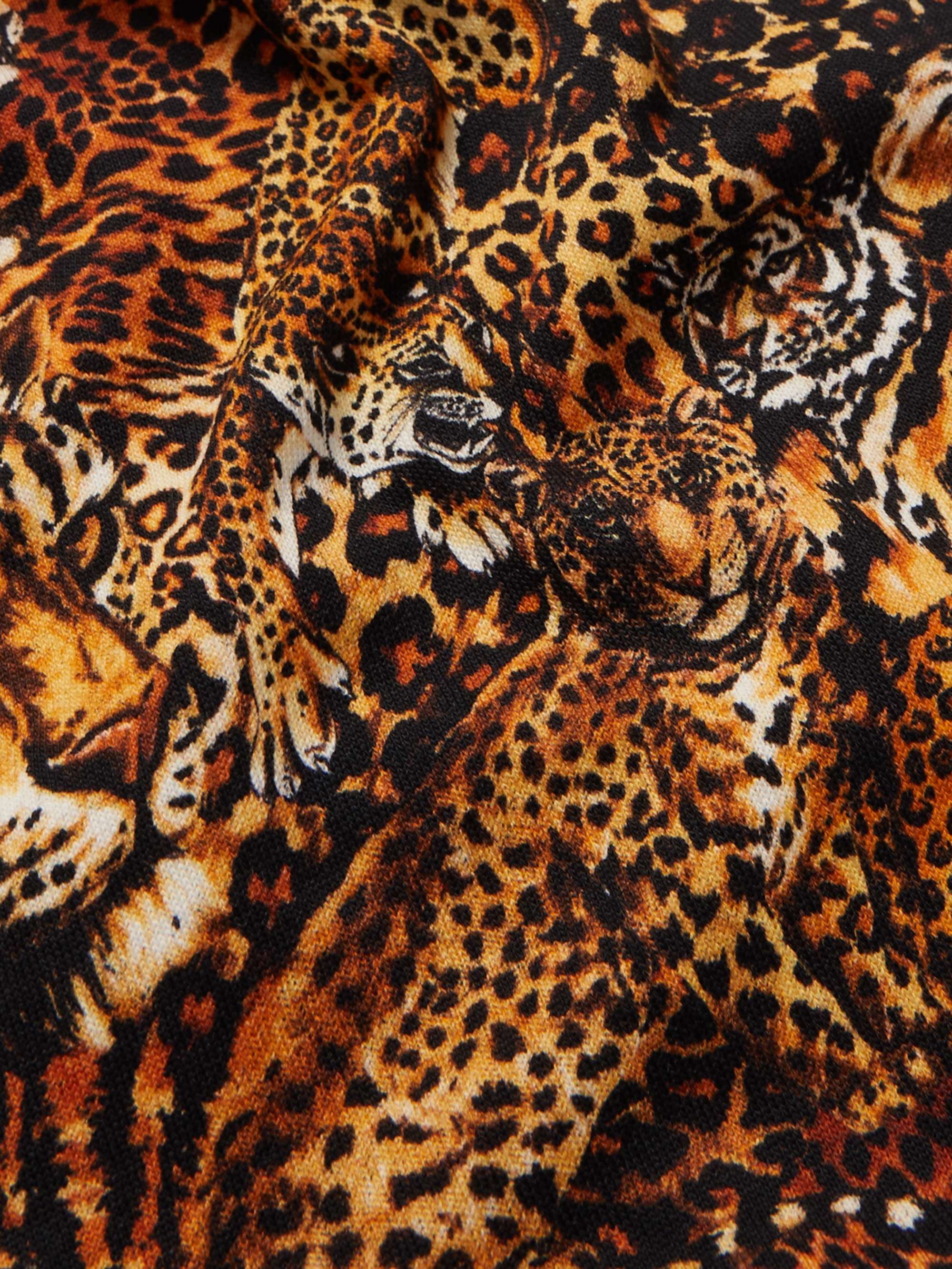 CELINE Tiger-Print Cotton-Jersey Hoodie