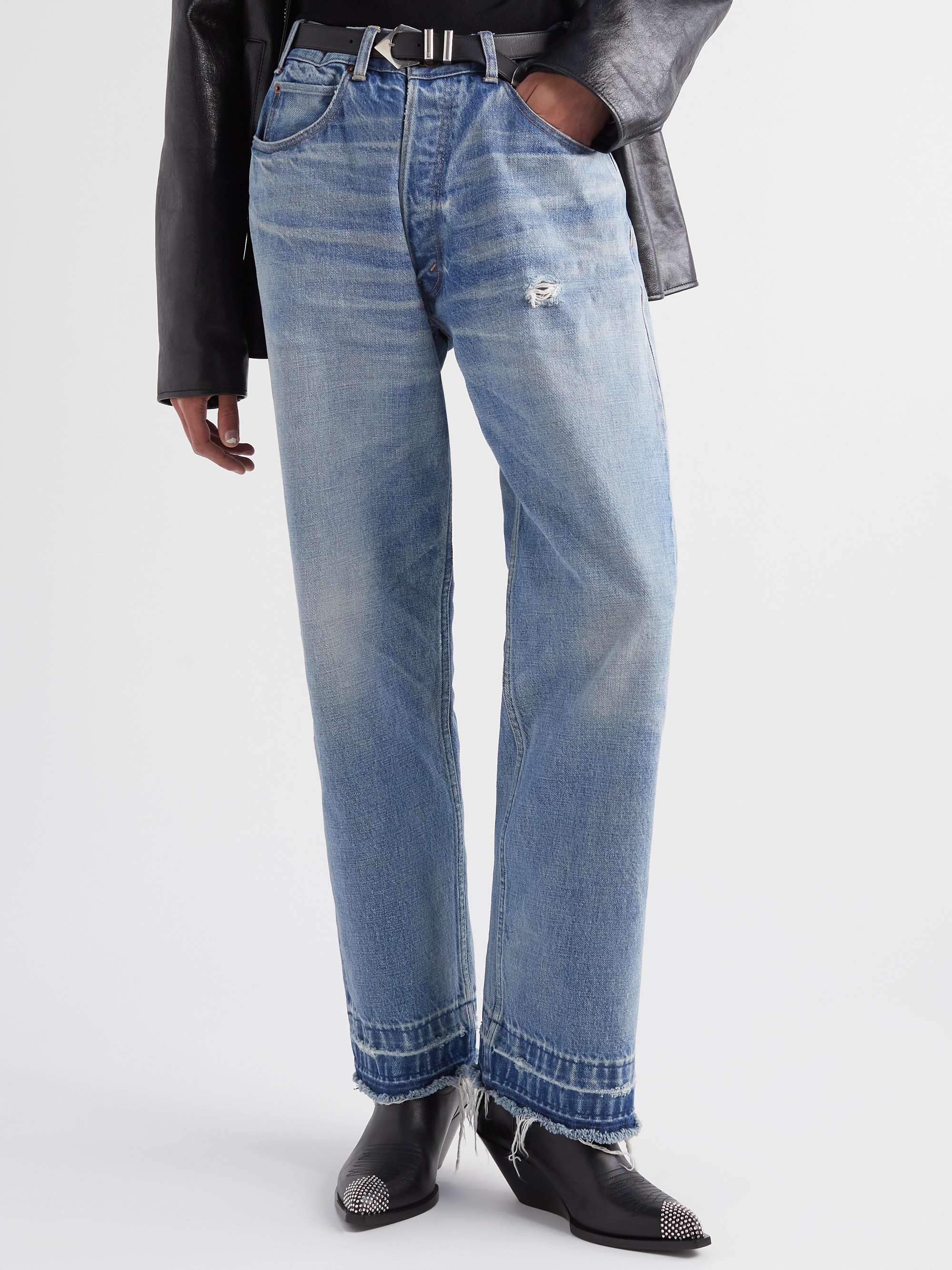 CELINE Wesley Distressed Jeans | hartwellspremium.com