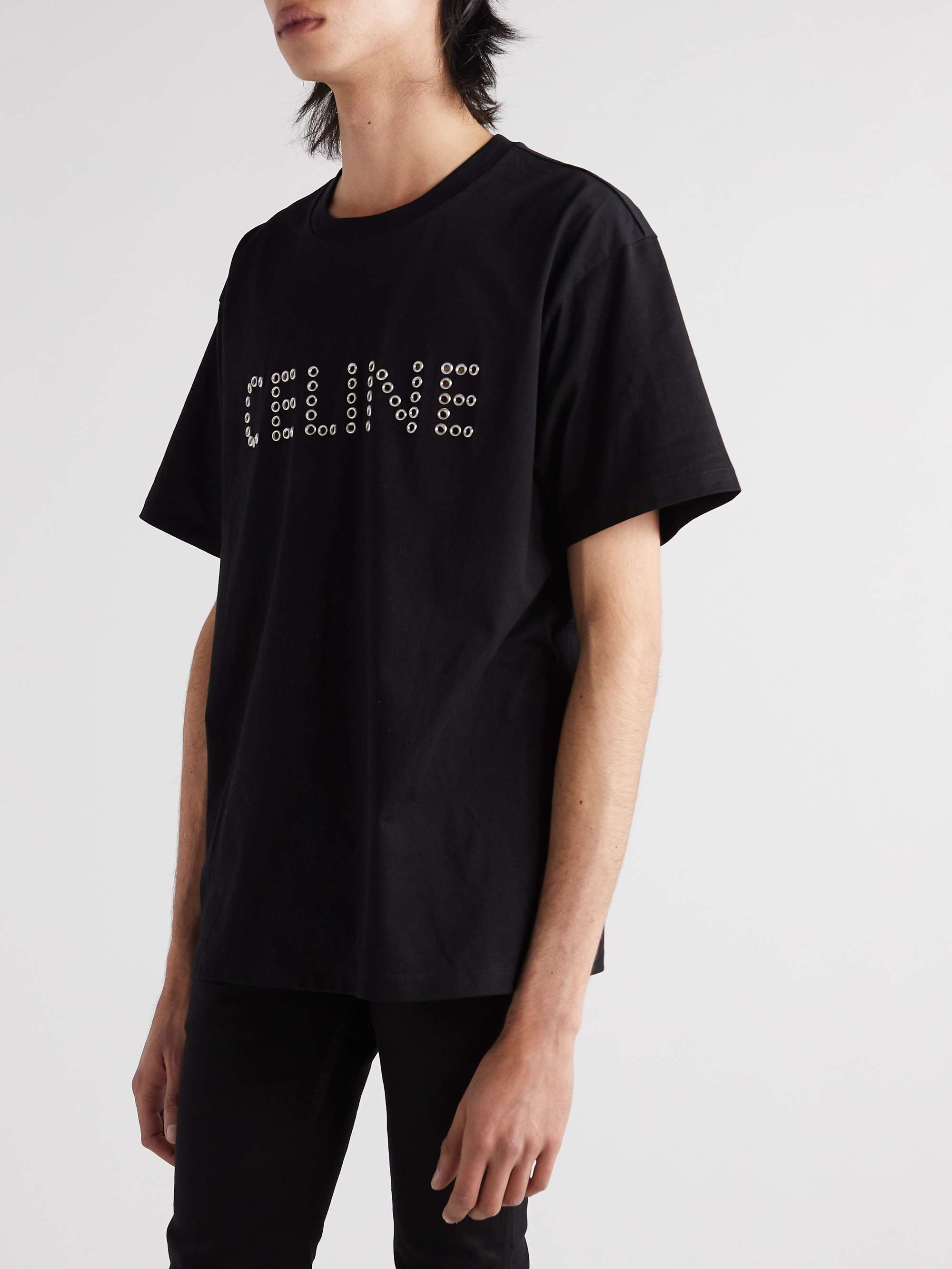 CELINE LOOSE T-SHIRT IN COTTON JERSEY