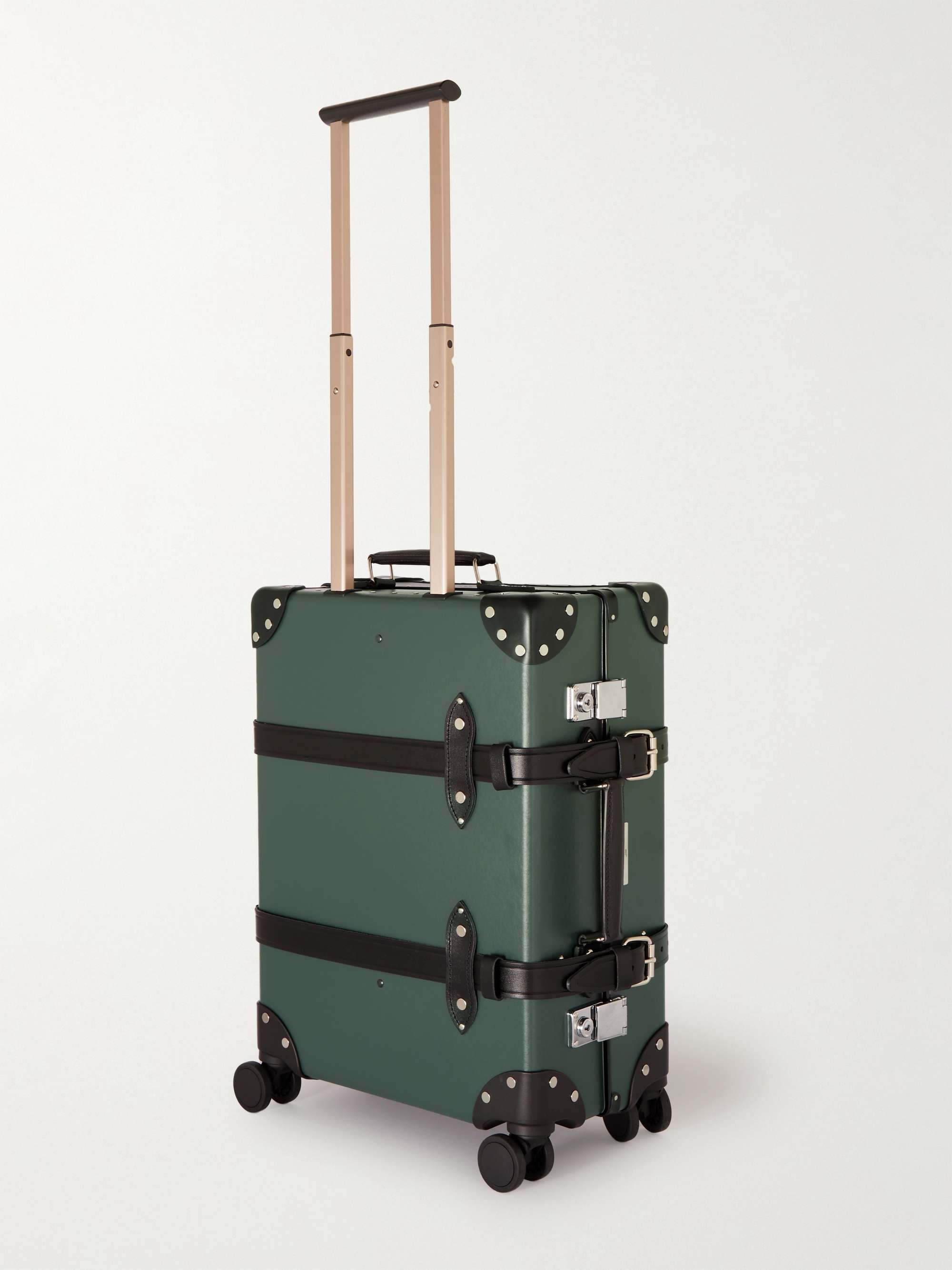 GLOBE-TROTTER + No Time to Die Carry-On Leather-Trimmed Trolley Case