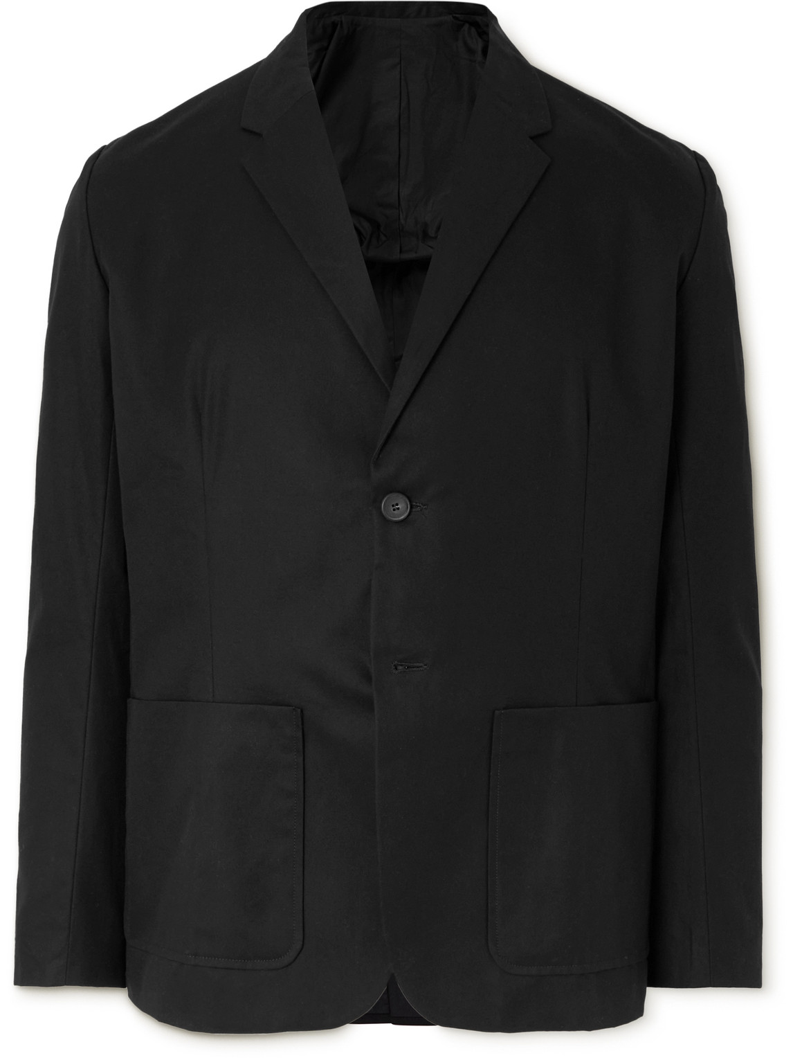 Applied Art Forms Bm1-1 Cotton-twill Blazer In Black