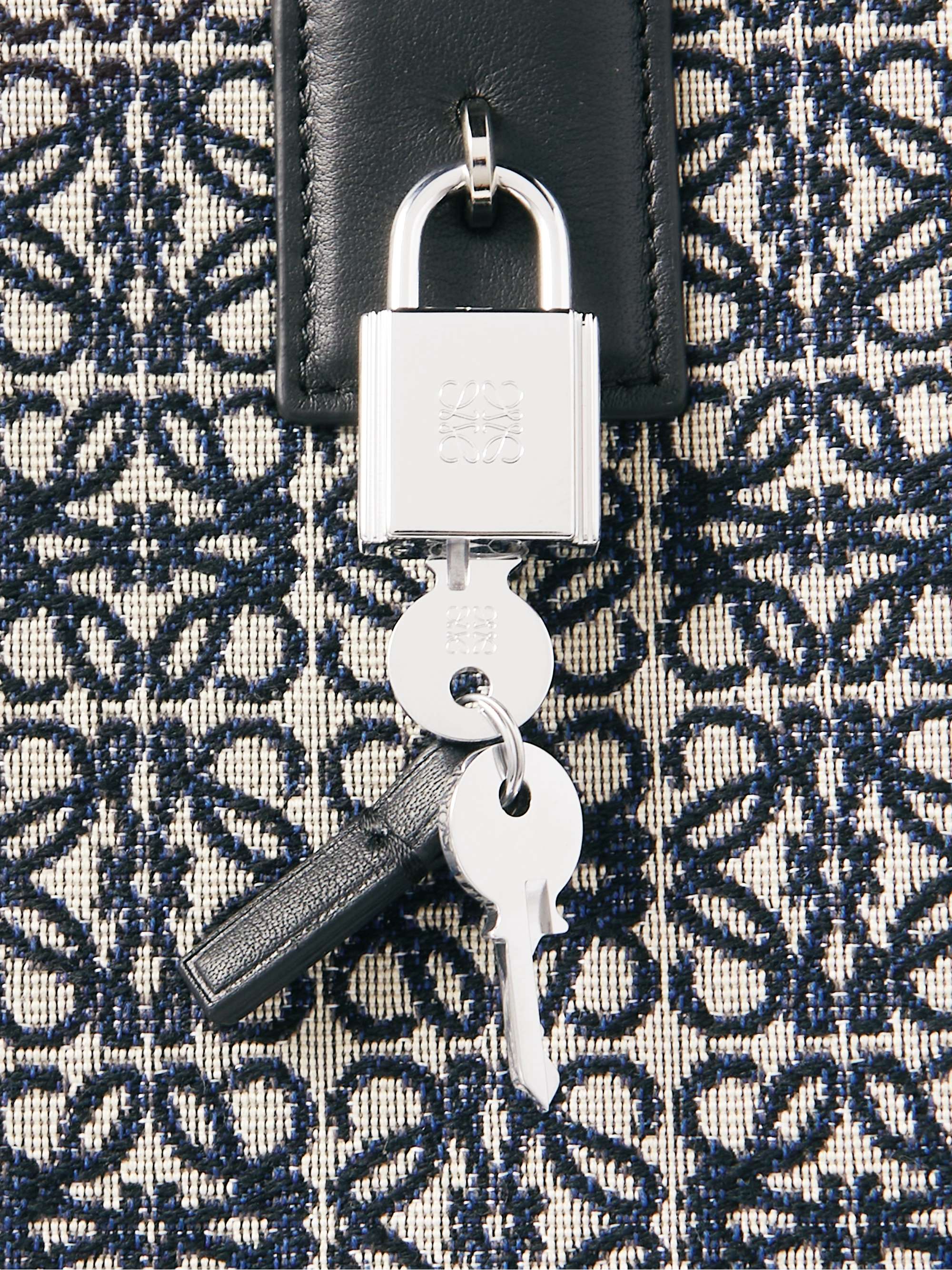 LOEWE Amazona Leather-Trimmed Logo-Jacquard Canvas Holdall