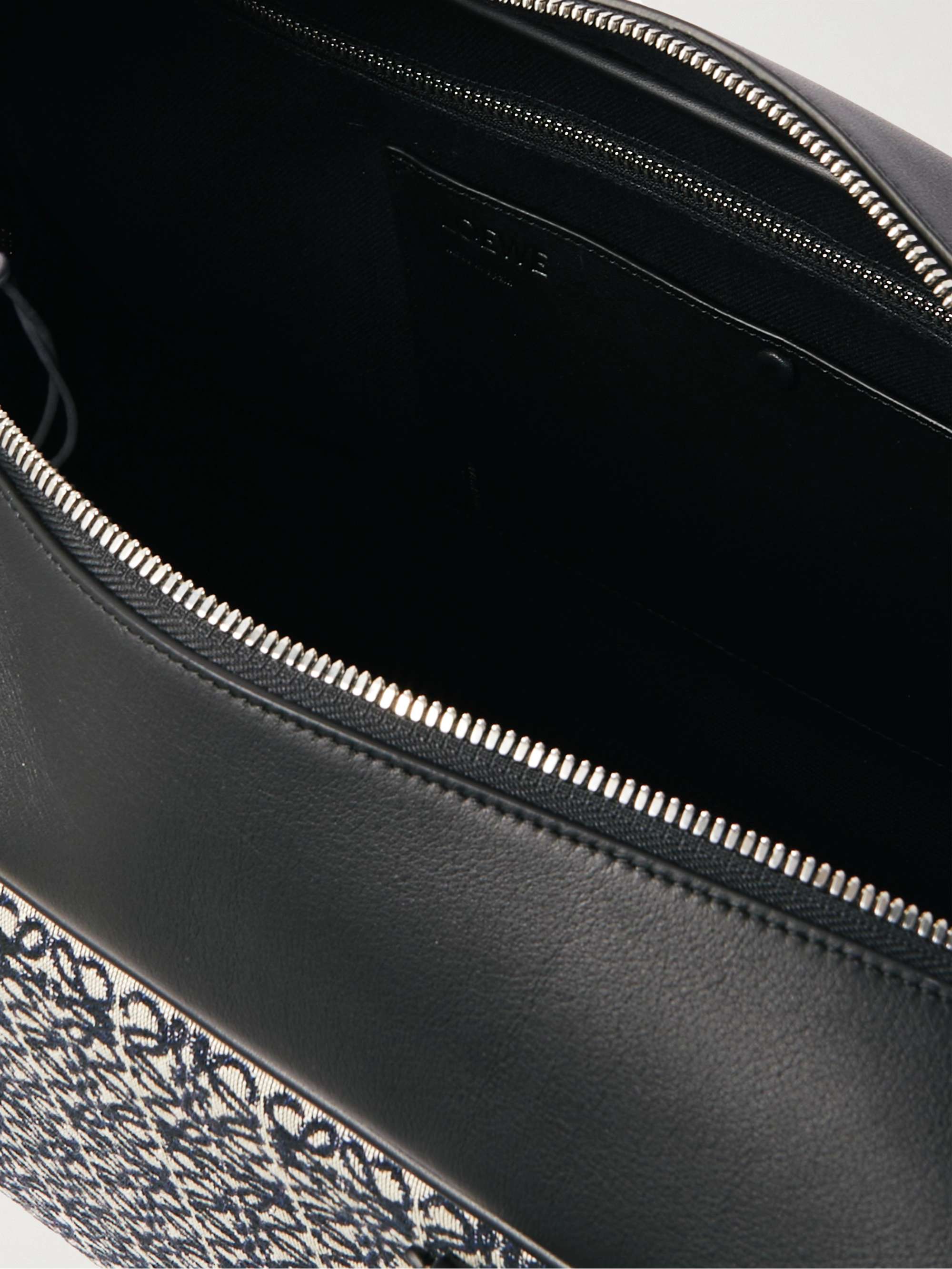 LOEWE Amazona Leather-Trimmed Logo-Jacquard Canvas Holdall