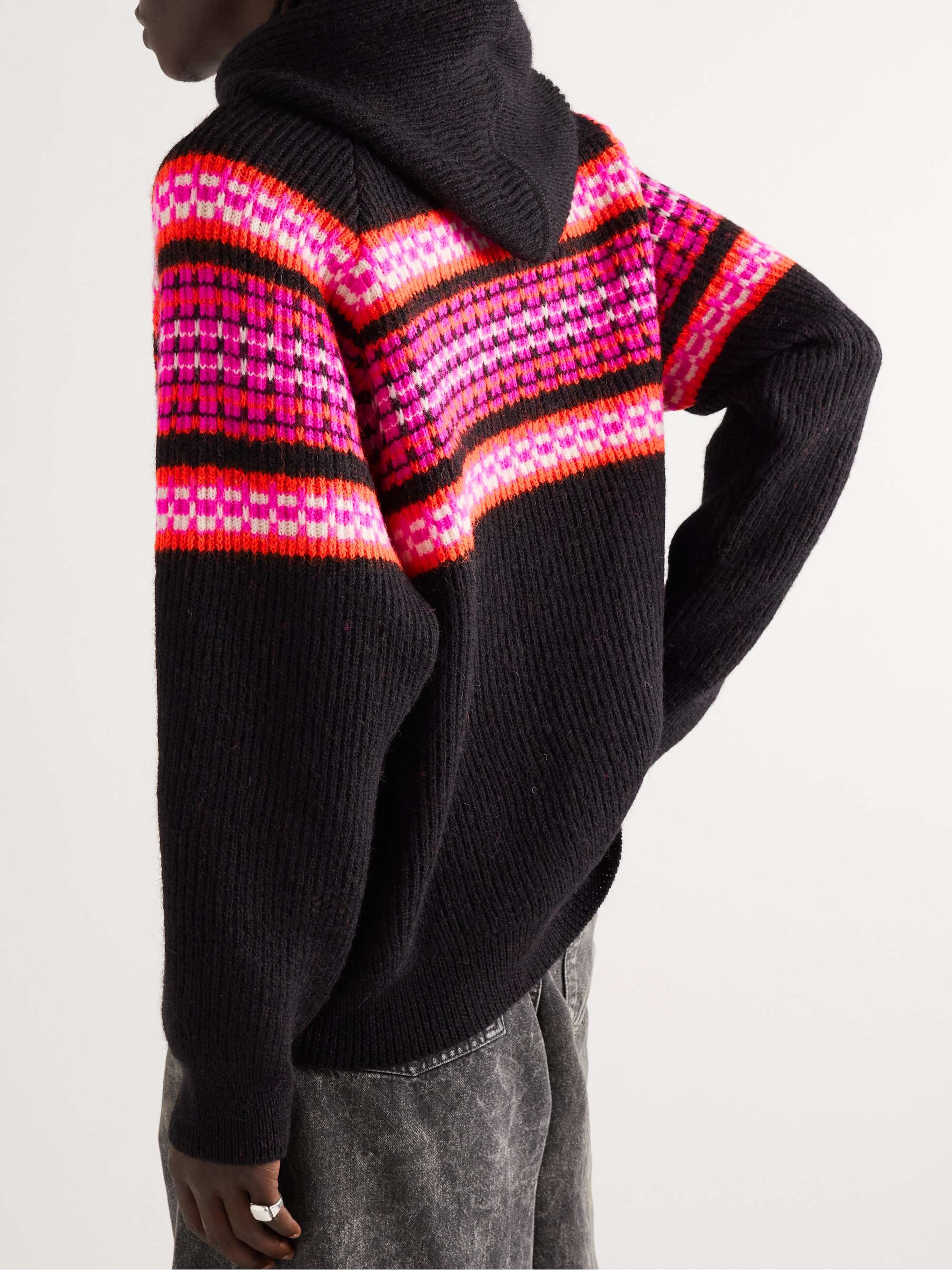 CELINE HOMME Wool-Jacquard Hoodie