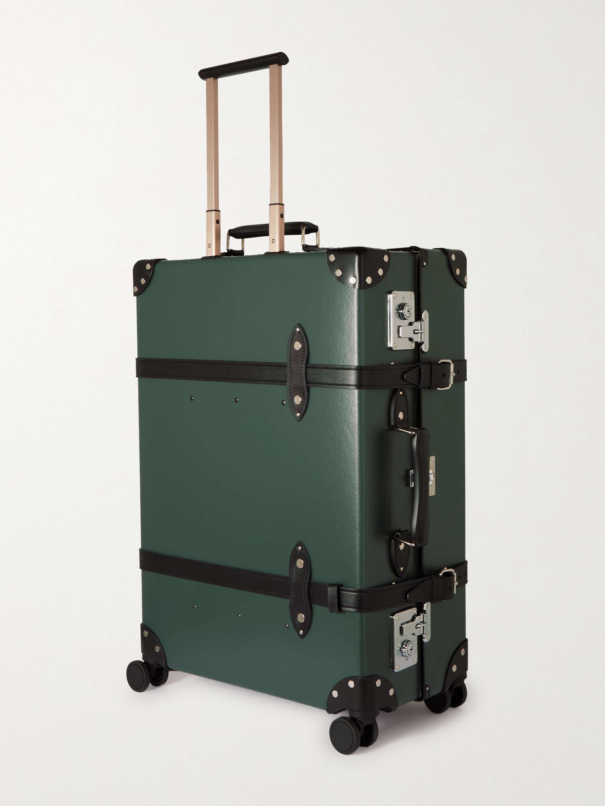 GLOBE-TROTTER + Dr. No Printed Large Check-In Leather-Trimmed Trolley Suitcase