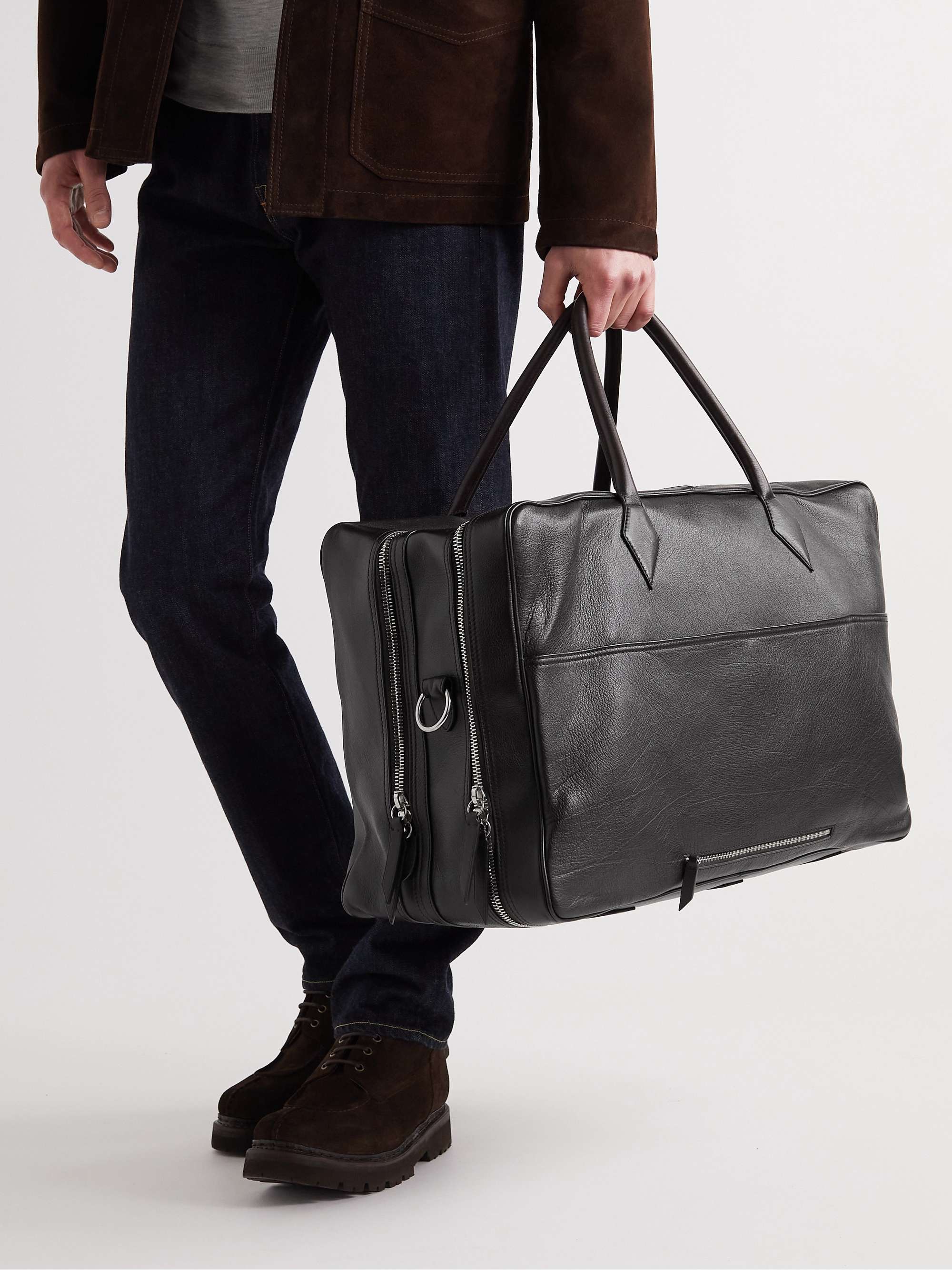 MÉTIER Closer Weekend Full-Grain Leather Holdall for Men | MR PORTER