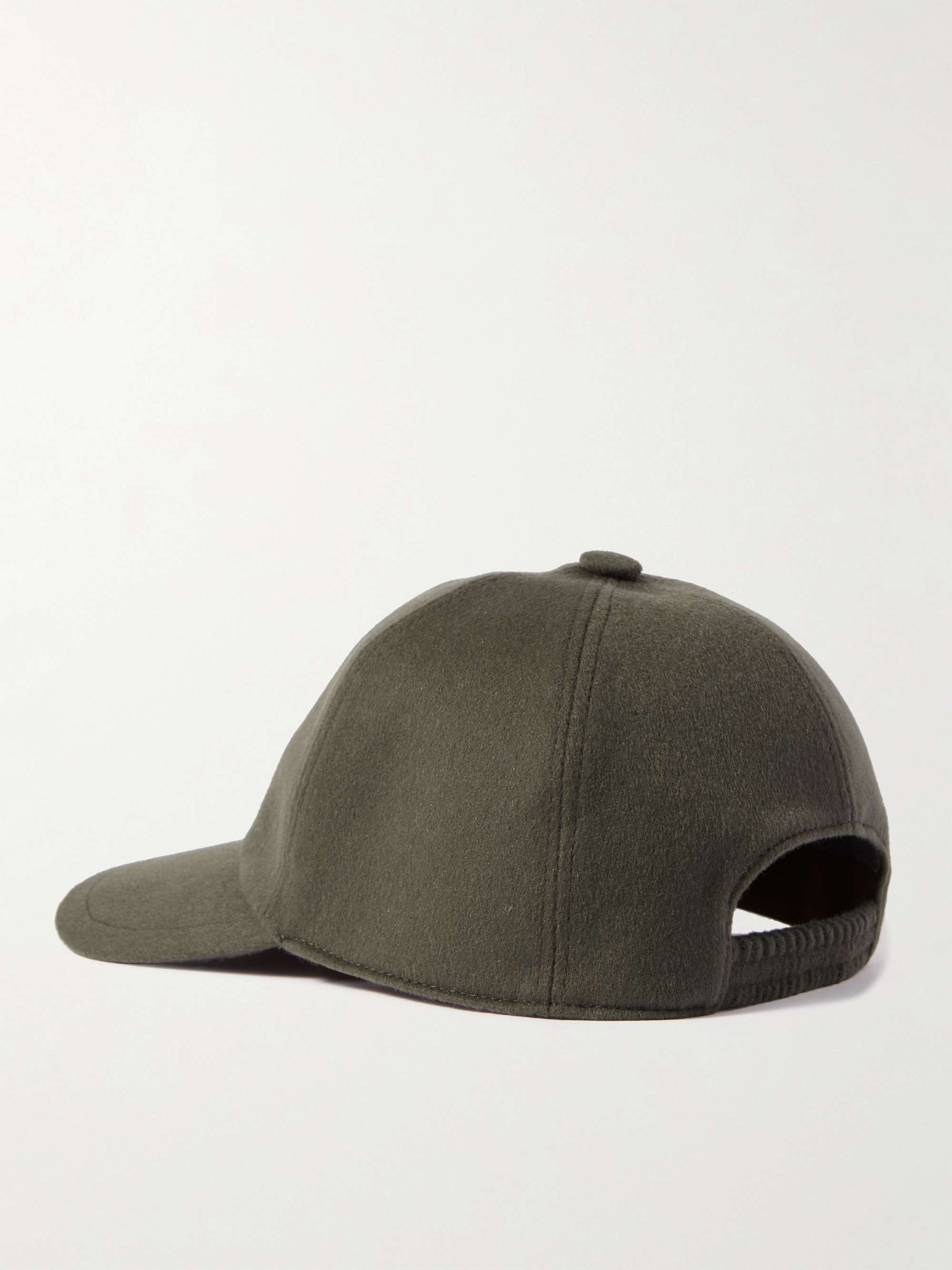 LORO PIANA Logo-Embroidered Storm System® Baby Cashmere Baseball Cap