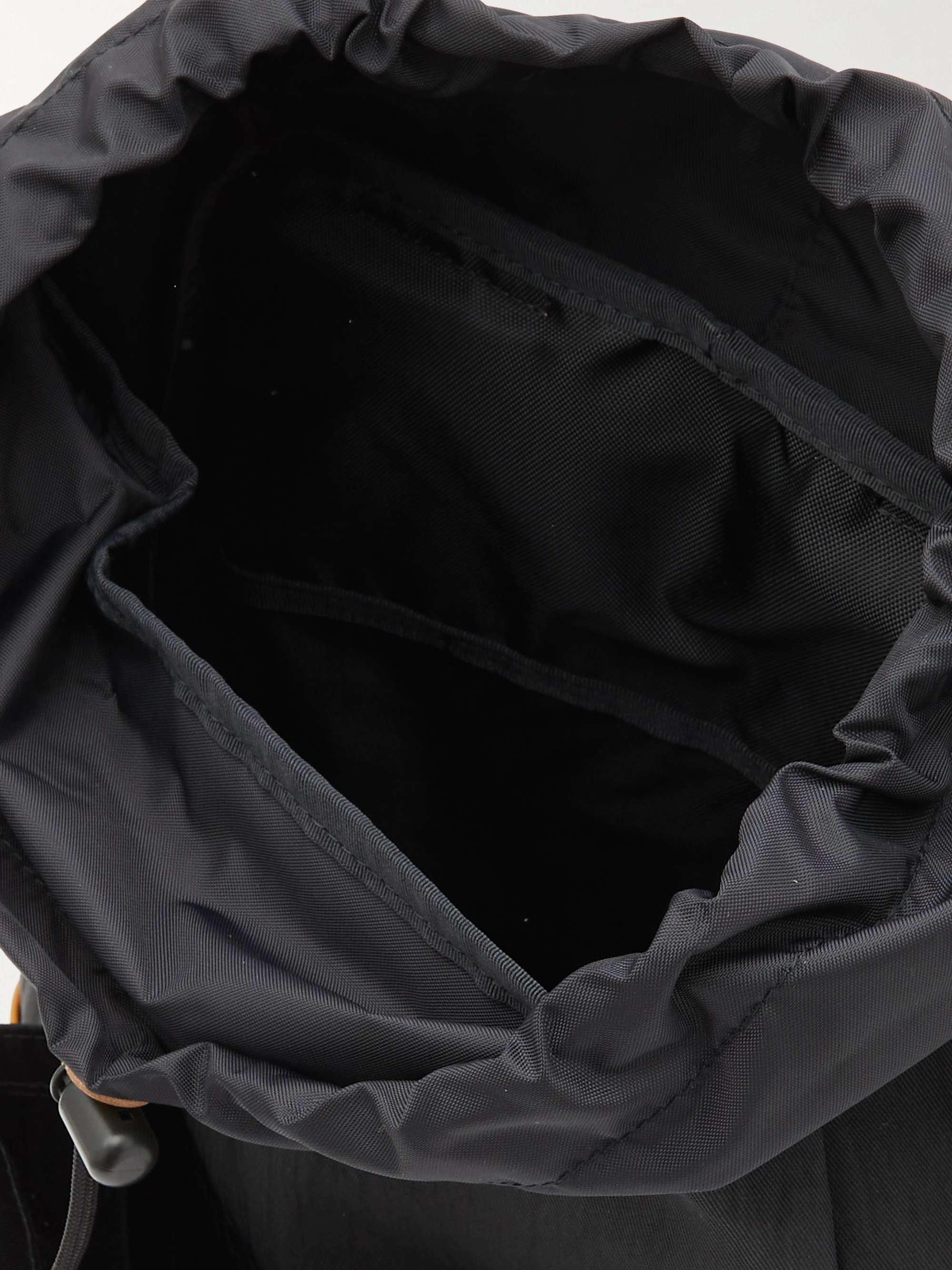 MASTER-PIECE Link Leather-Trimmed Nylon-Twill Backpack