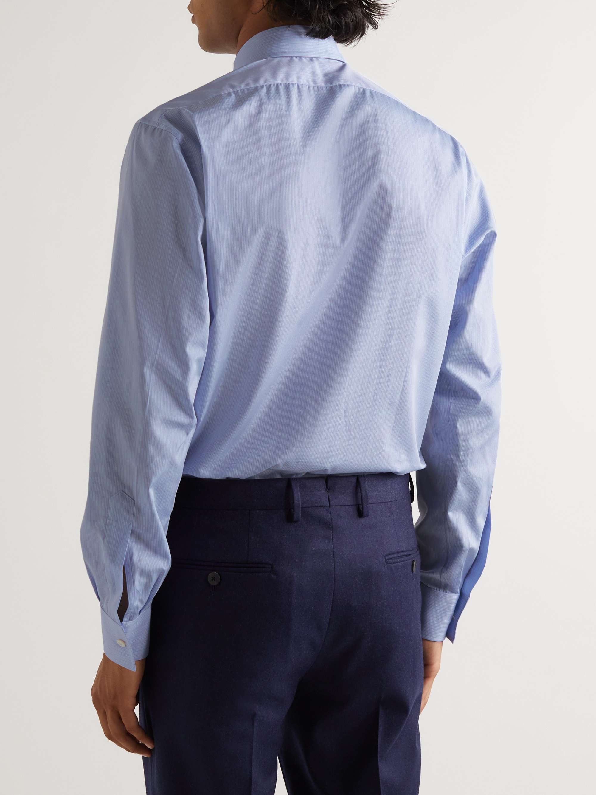 CHARVET Striped Cotton-Poplin Shirt