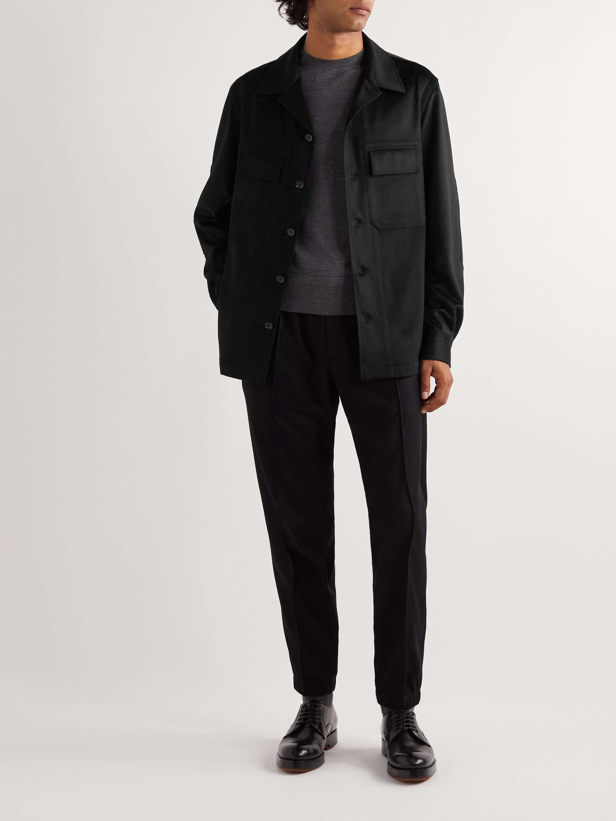 ZEGNA Oasi Cashmere-Felt Overshirt