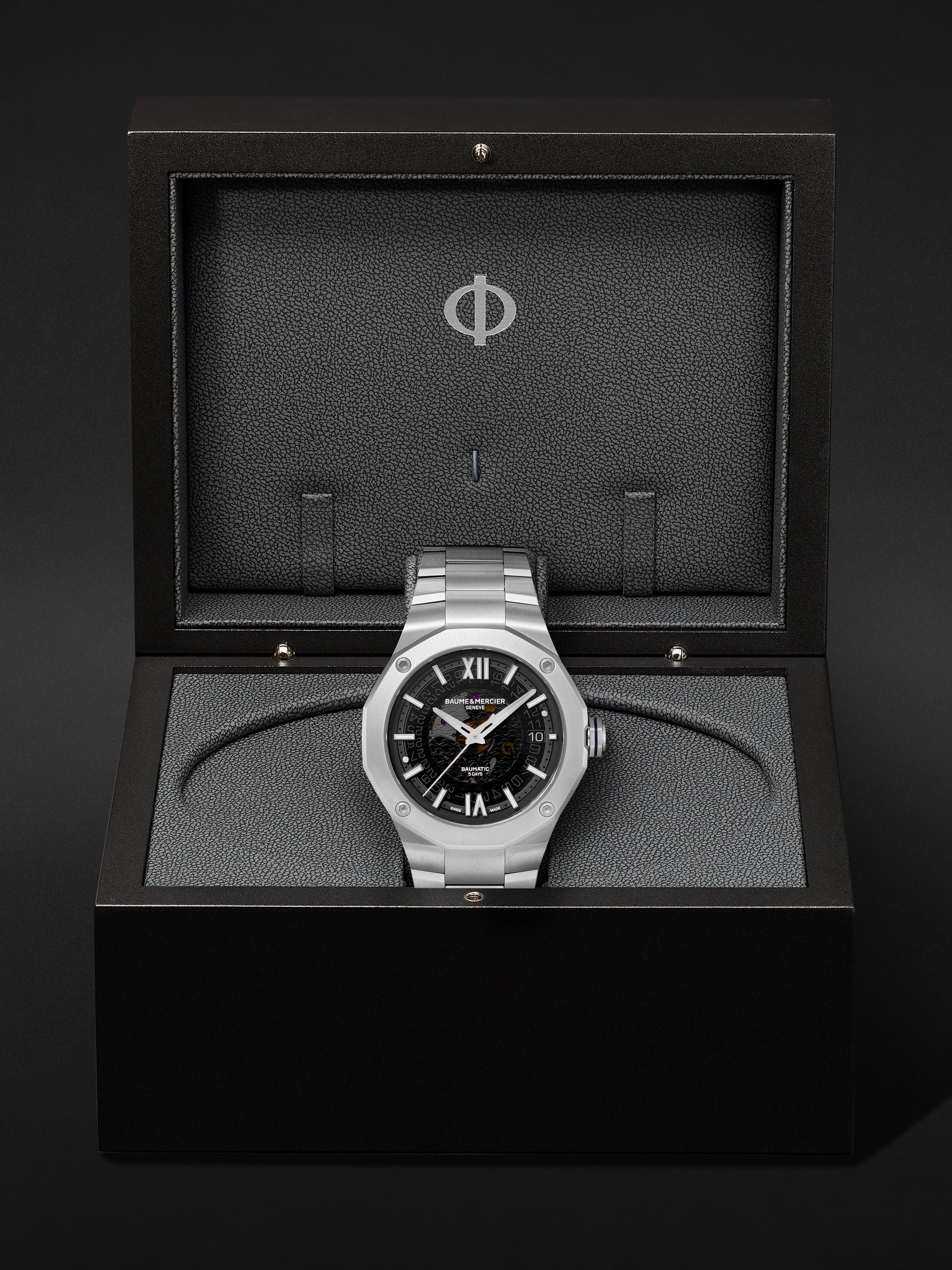 BAUME & MERCIER Riviera Automatic 42mm Stainless Steel Watch, Ref. No. M0A10702