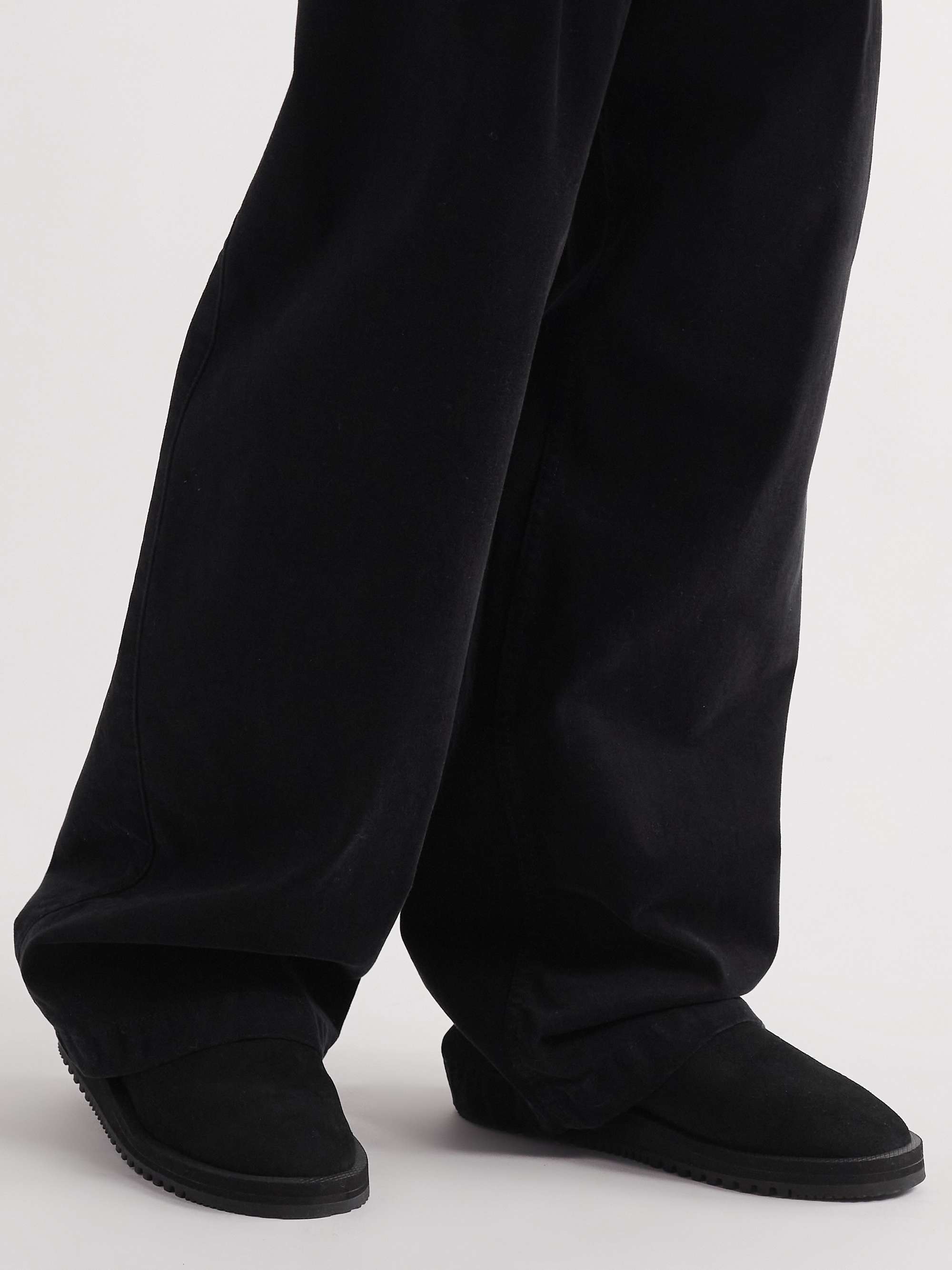 SUICOKE RON-MWPAB-MID Suede and Shell Slippers