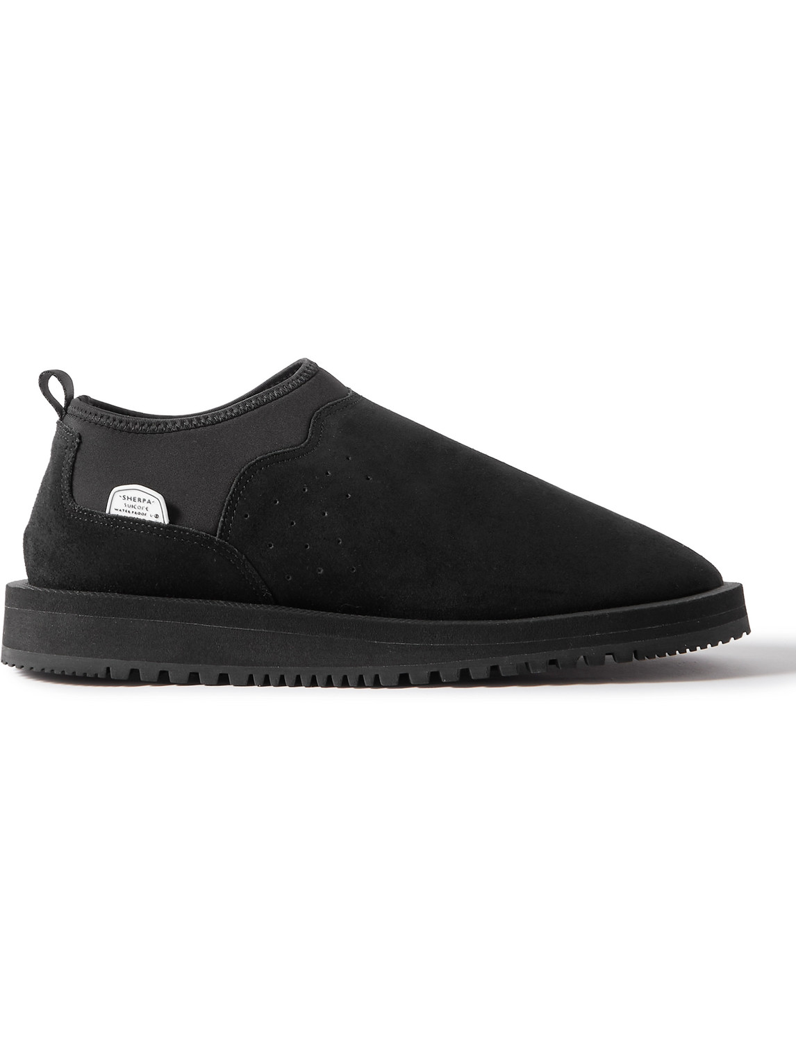 SUICOKE – RON-MWPAB-MID Suede and Shell Slippers