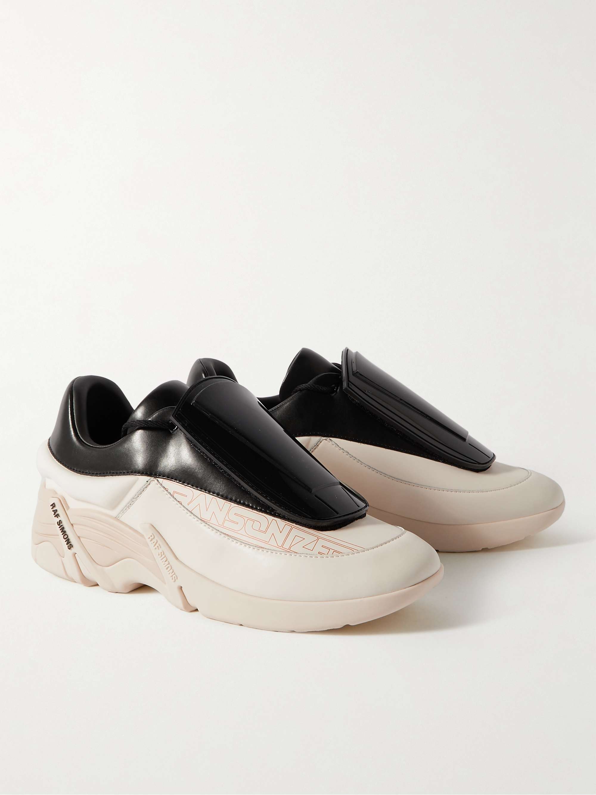 RAF SIMONS Antei Shell and PVC-Trimmed Leather Sneakers for Men | MR PORTER