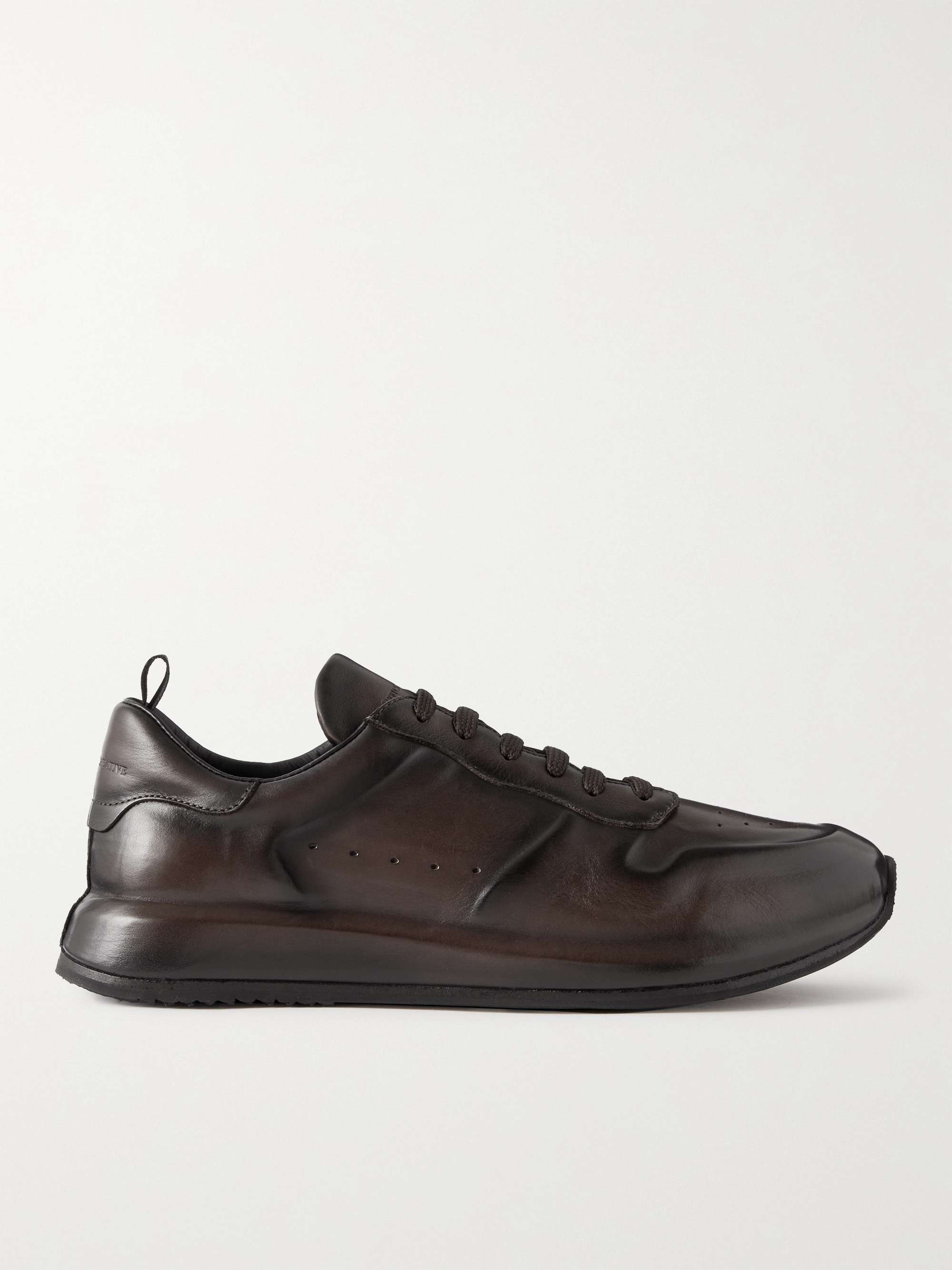 Men brown leather sneakers RACE LUX 003 – Officine Creative EU