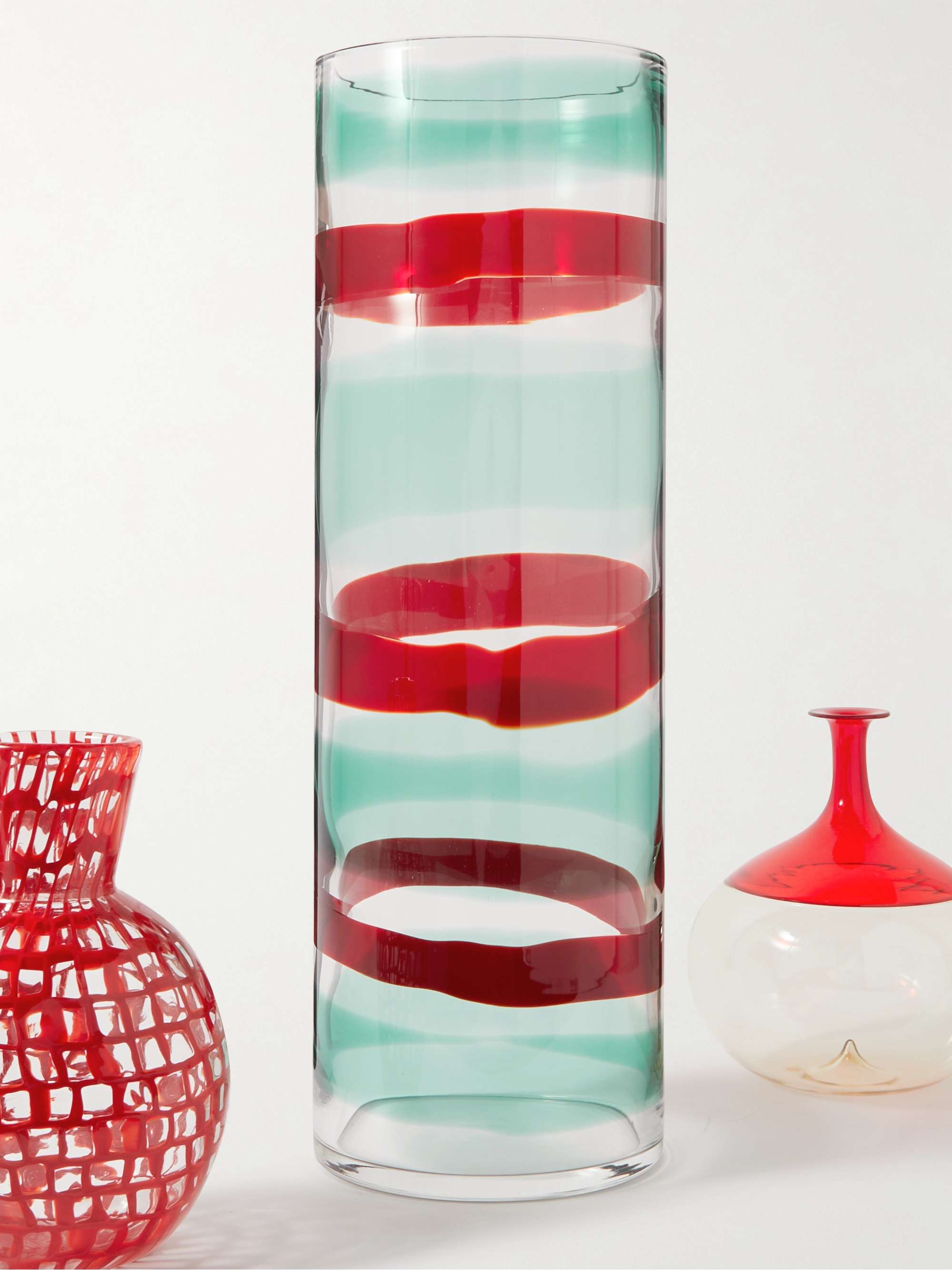 VENINI Patterned Glass Vase
