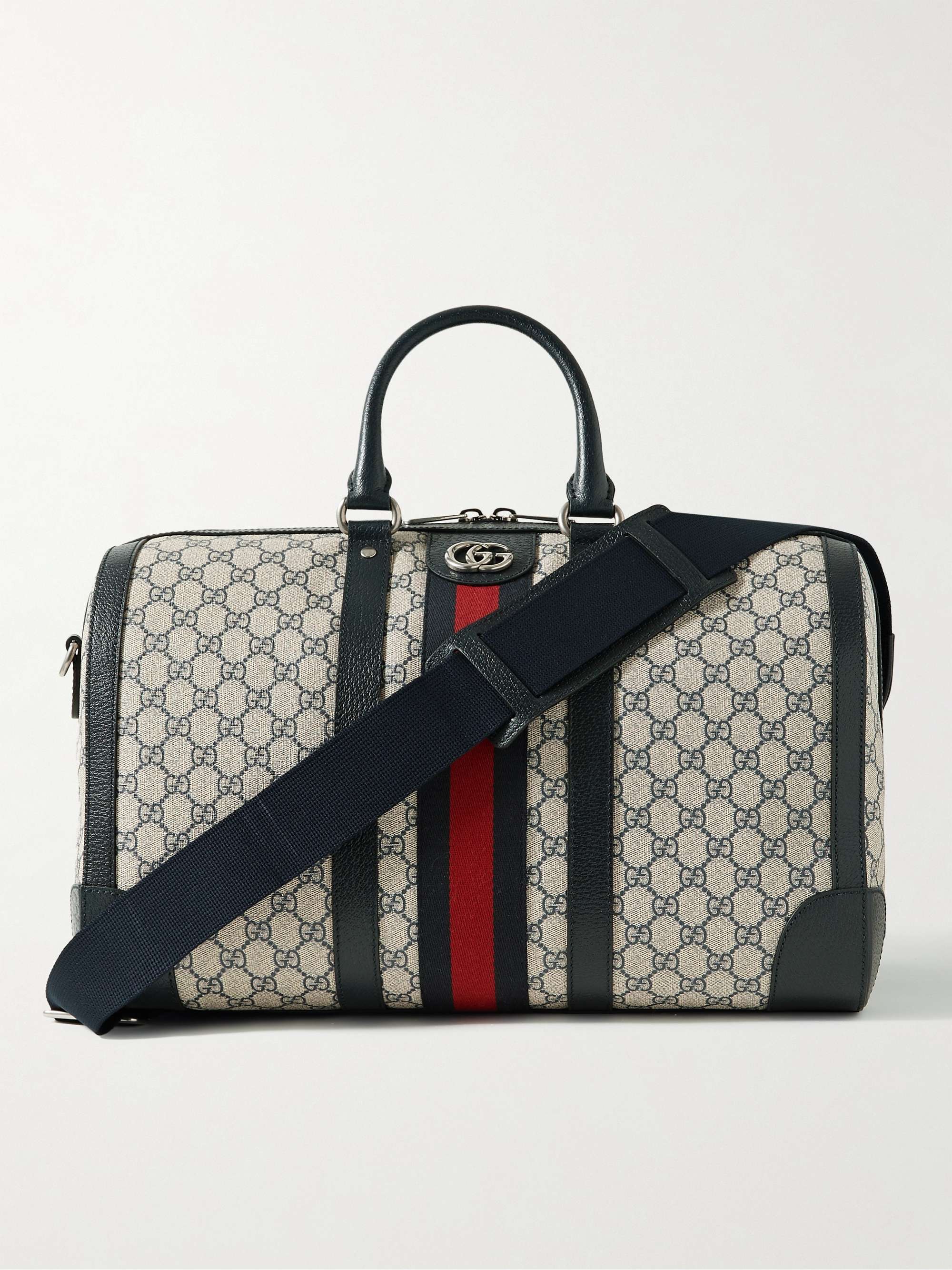 Gucci Savoy Large Duffle Bag, Beige, GG Canvas