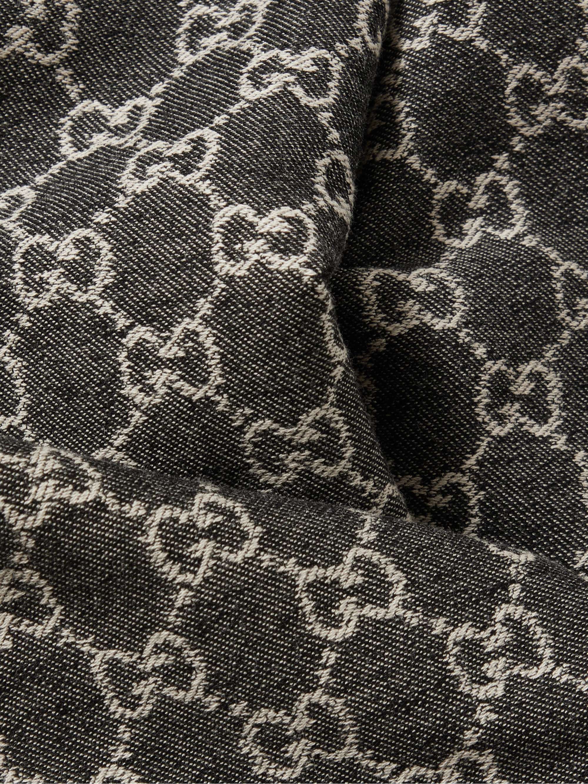 Black Fringed Logo-Jacquard Cotton Scarf | GUCCI | MR PORTER Black Fringed Logo-Jacquard Cotton Scarf | GUCCI | MR PORTER