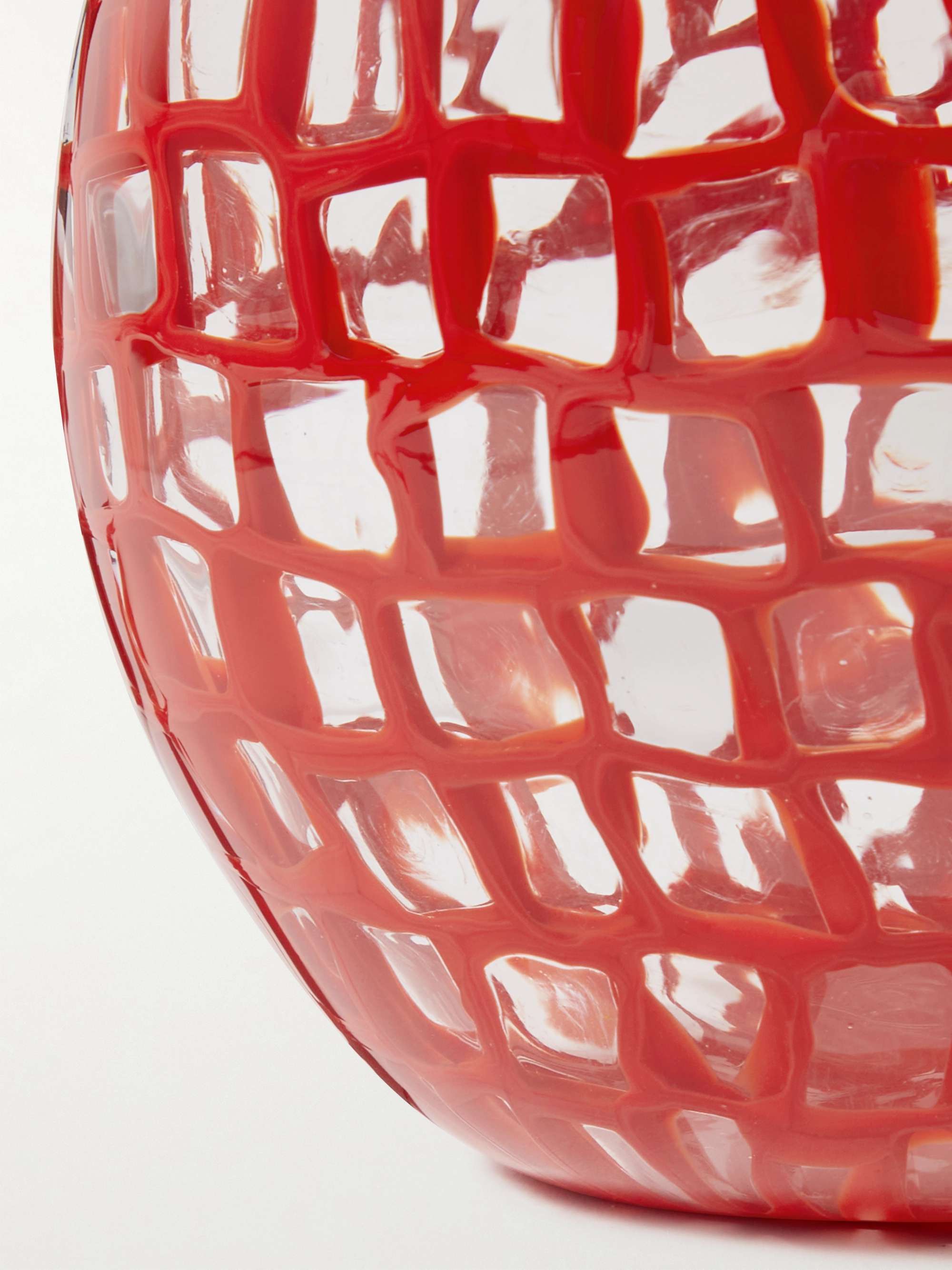 VENINI Painted Glass Vase