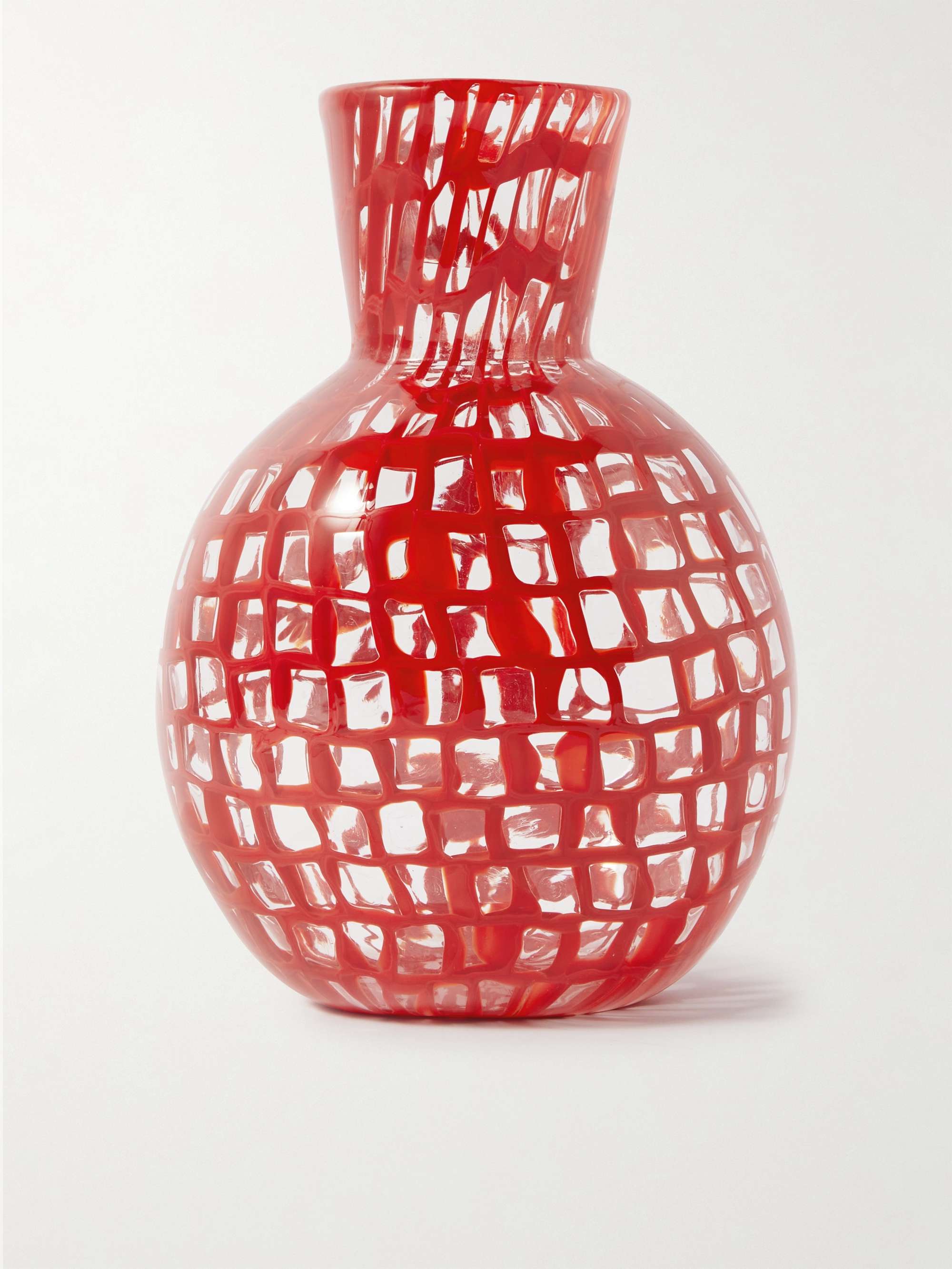 VENINI Painted Glass Vase