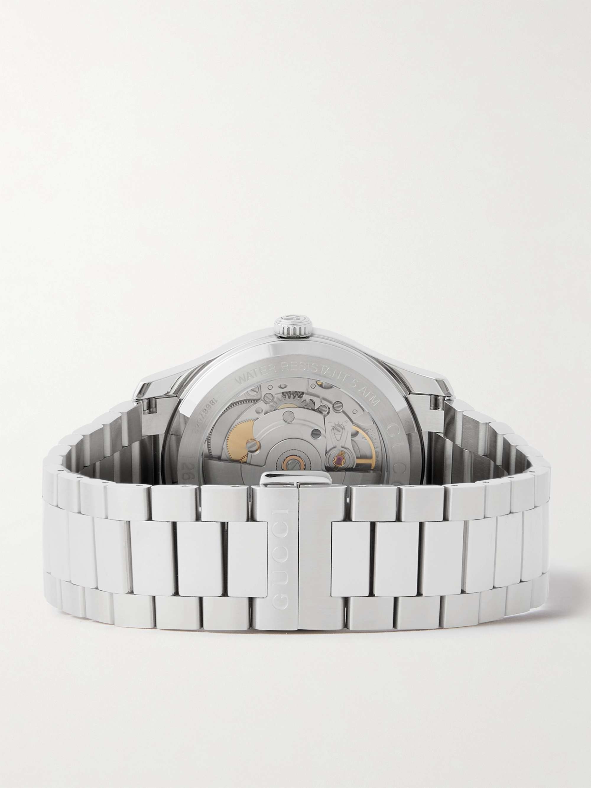 GUCCI G-Timeless 38mm Stainless Steel Watch