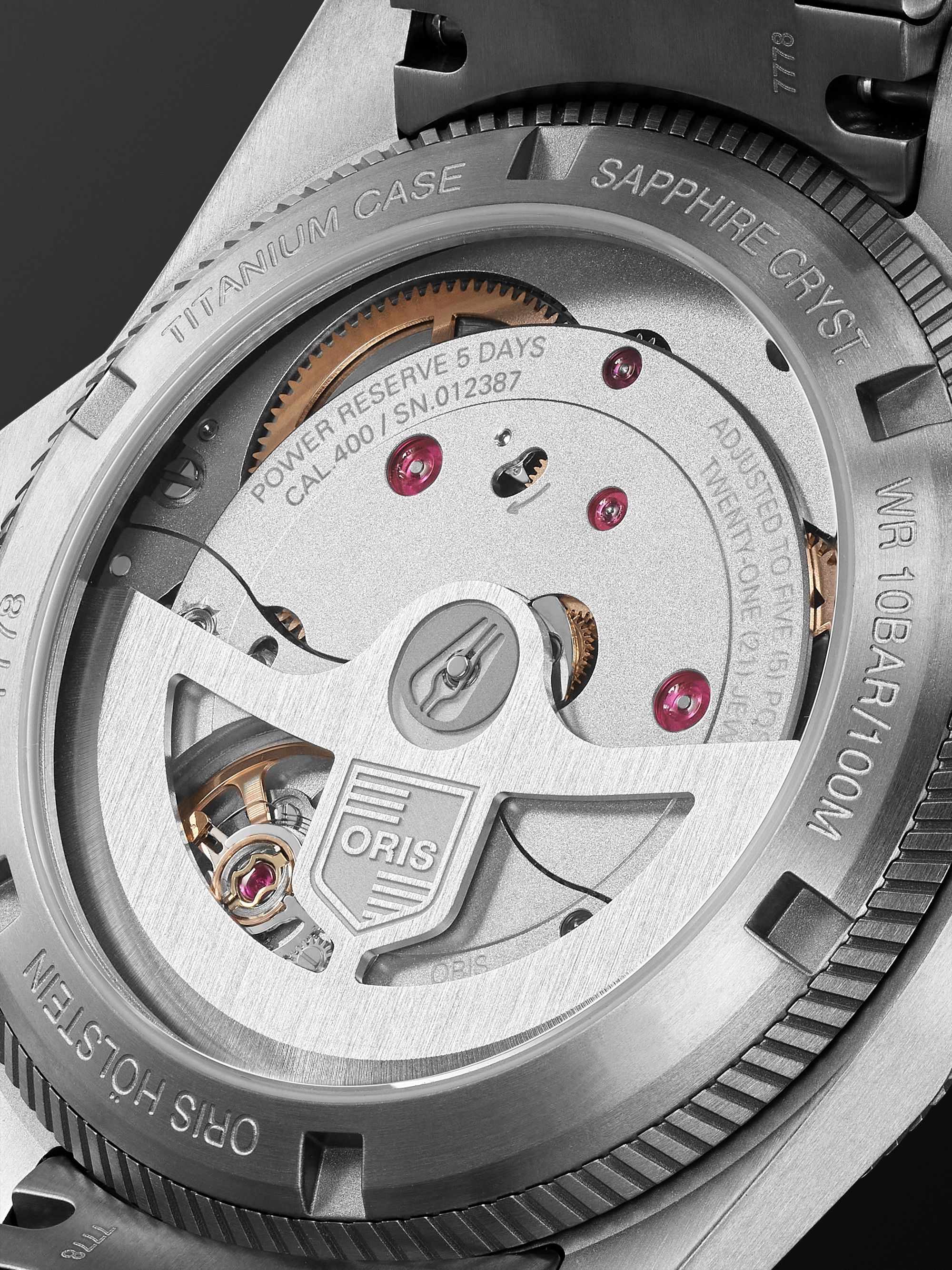 ORIS ProPilot X Calibre 400 Automatic 39mm Titanium Watch, Ref. No. 	400 7778 7158 7 20 01 TLC
