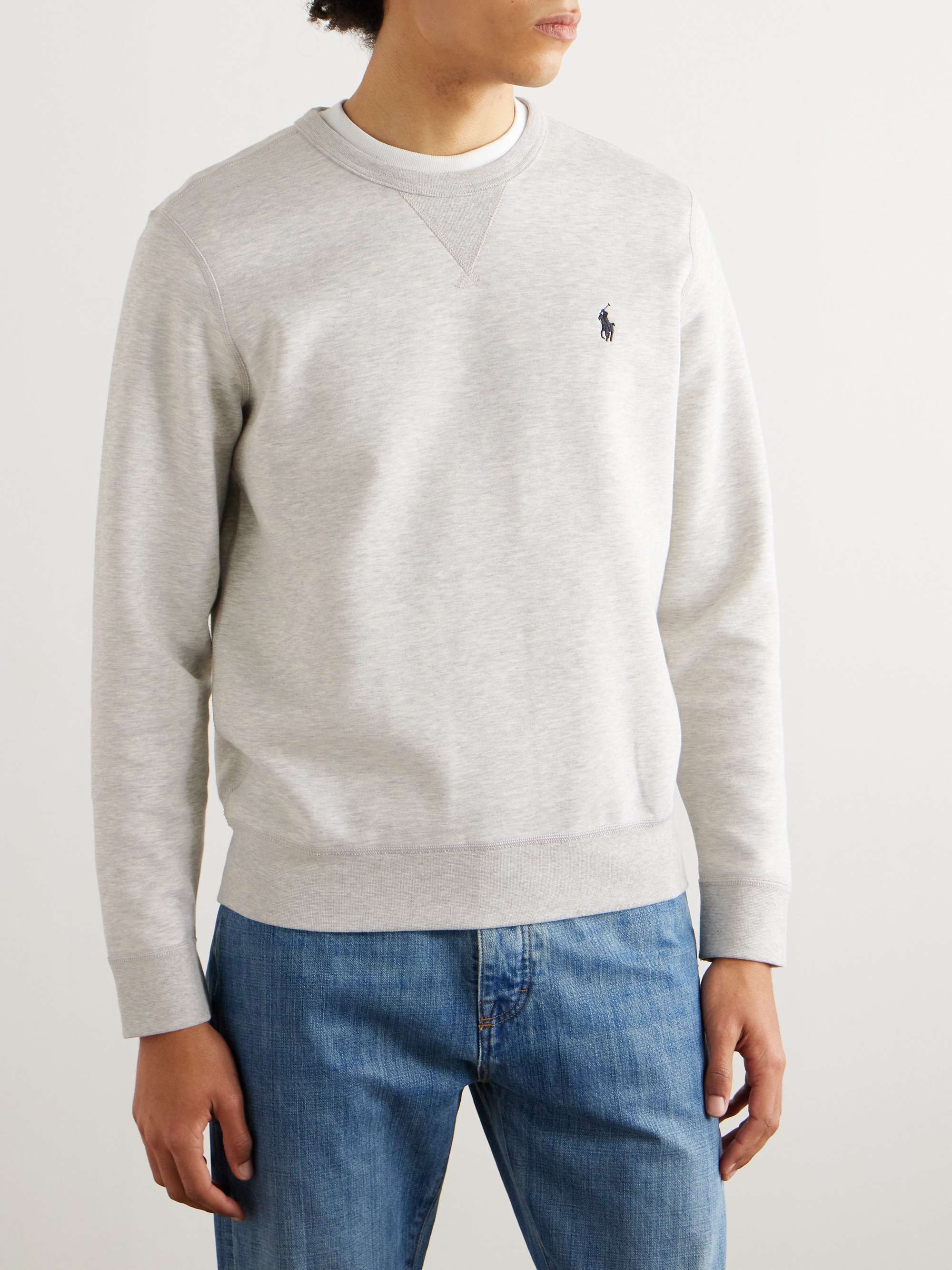 POLO RALPH LAUREN Logo-Embroidered Jersey Sweatshirt