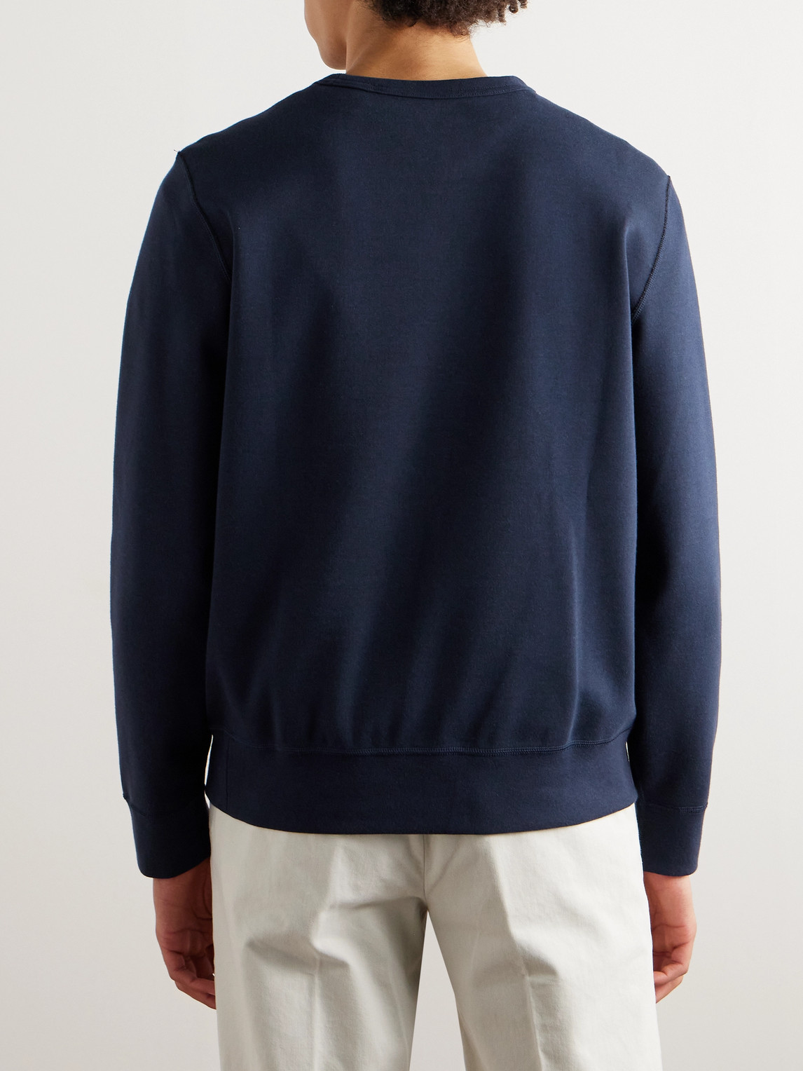 Logo-Embroidered Jersey Sweatshirt