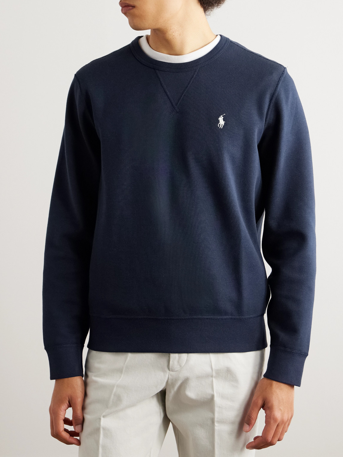 Logo-Embroidered Jersey Sweatshirt