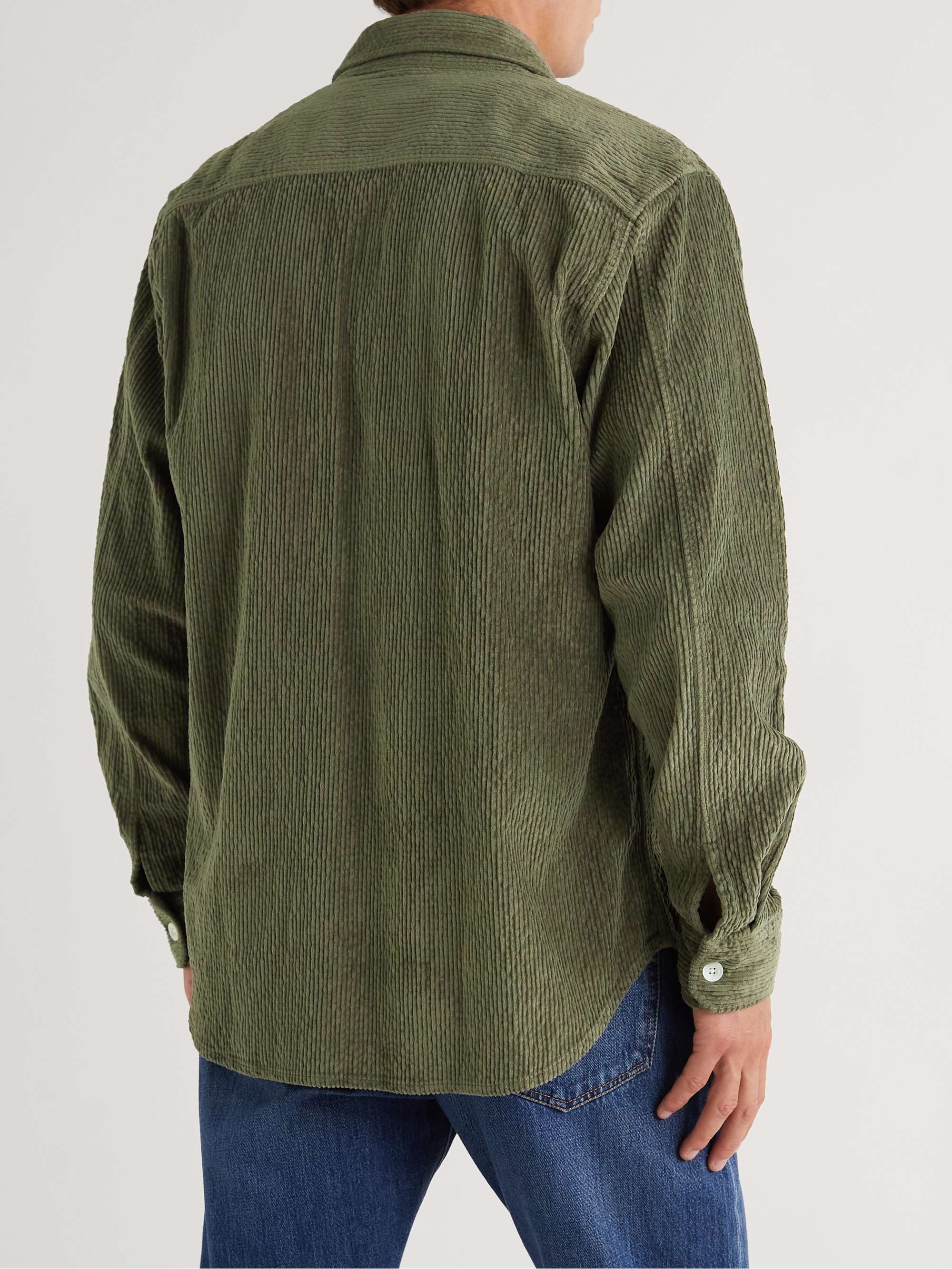 MR P. Garment-Dyed Cotton-Blend Corduroy Shirt