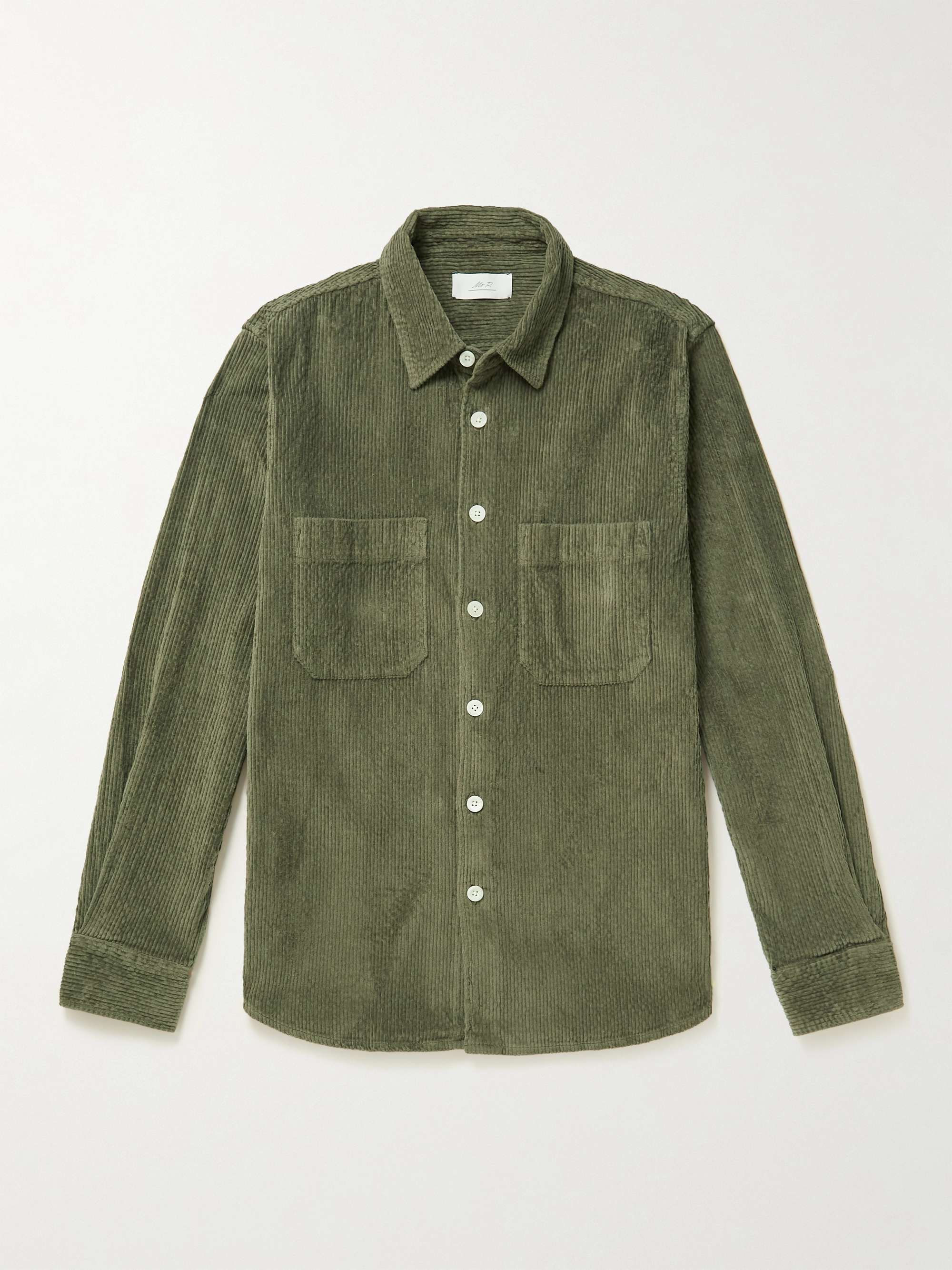 MR P. Garment-Dyed Cotton-Blend Corduroy Shirt