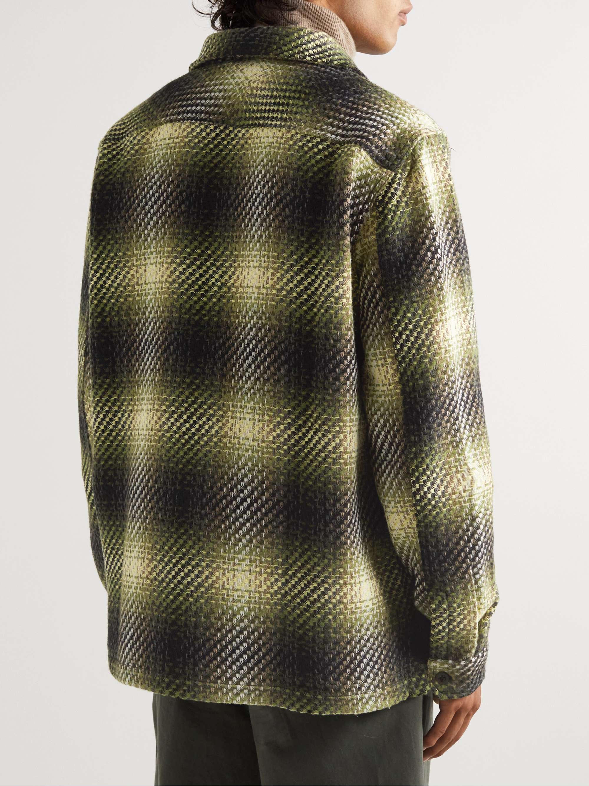 MR P. Checked Tweed Overshirt
