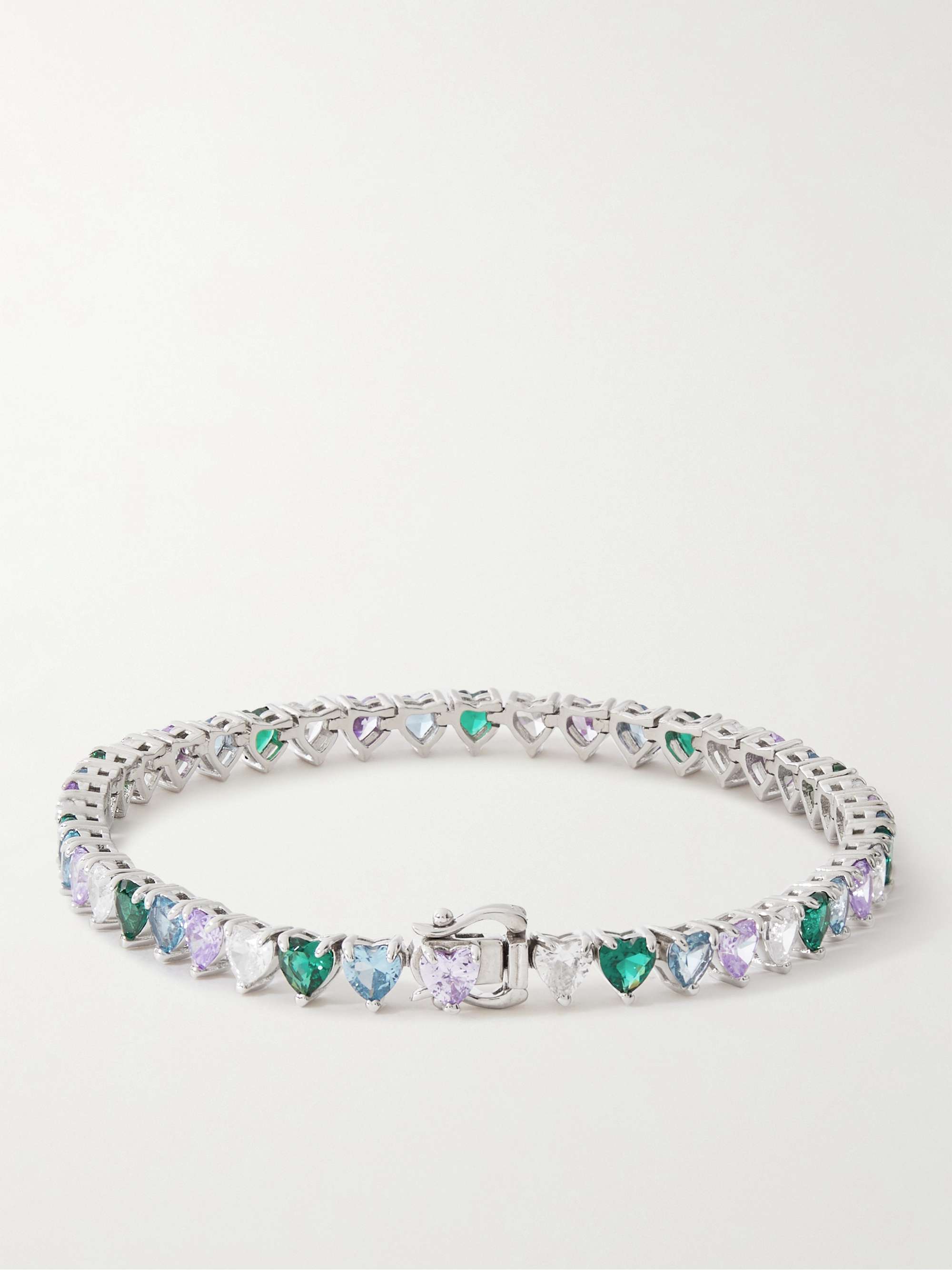 HATTON LABS Sterling Silver Cubic Zirconia Bracelet