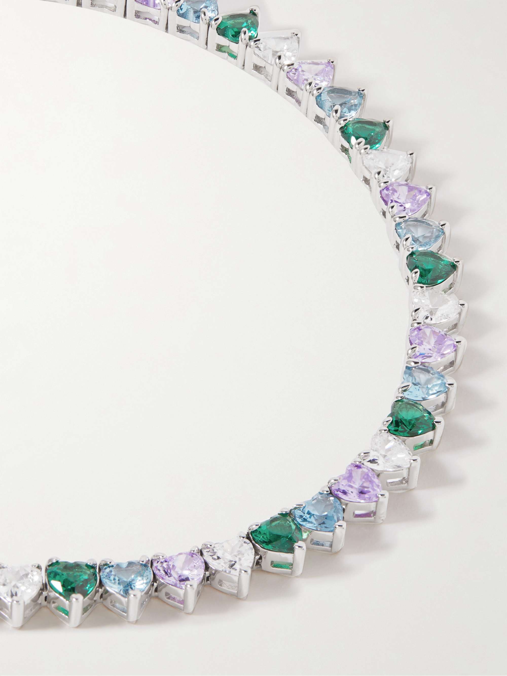 HATTON LABS Sterling Silver Cubic Zirconia Bracelet