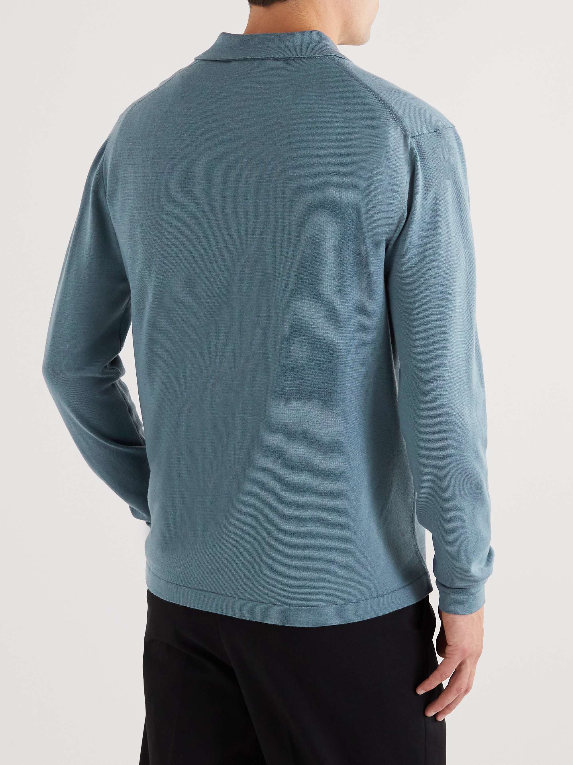 MR P. Contrast-Tipped Wool Shirt